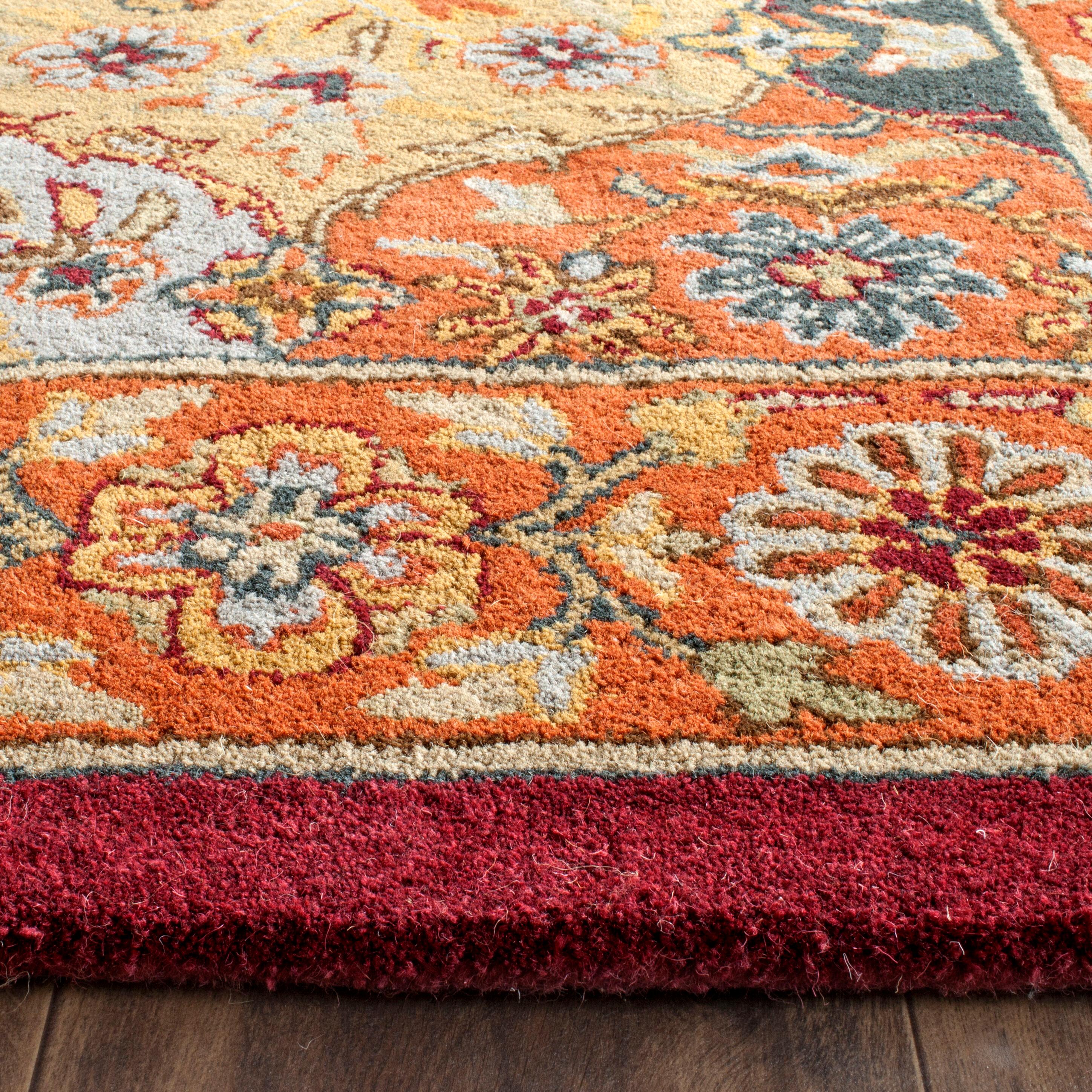 Heritage HG510 Hand Tufted Runner Rug - Multi/Red - 2'3"x10' - Safavieh.