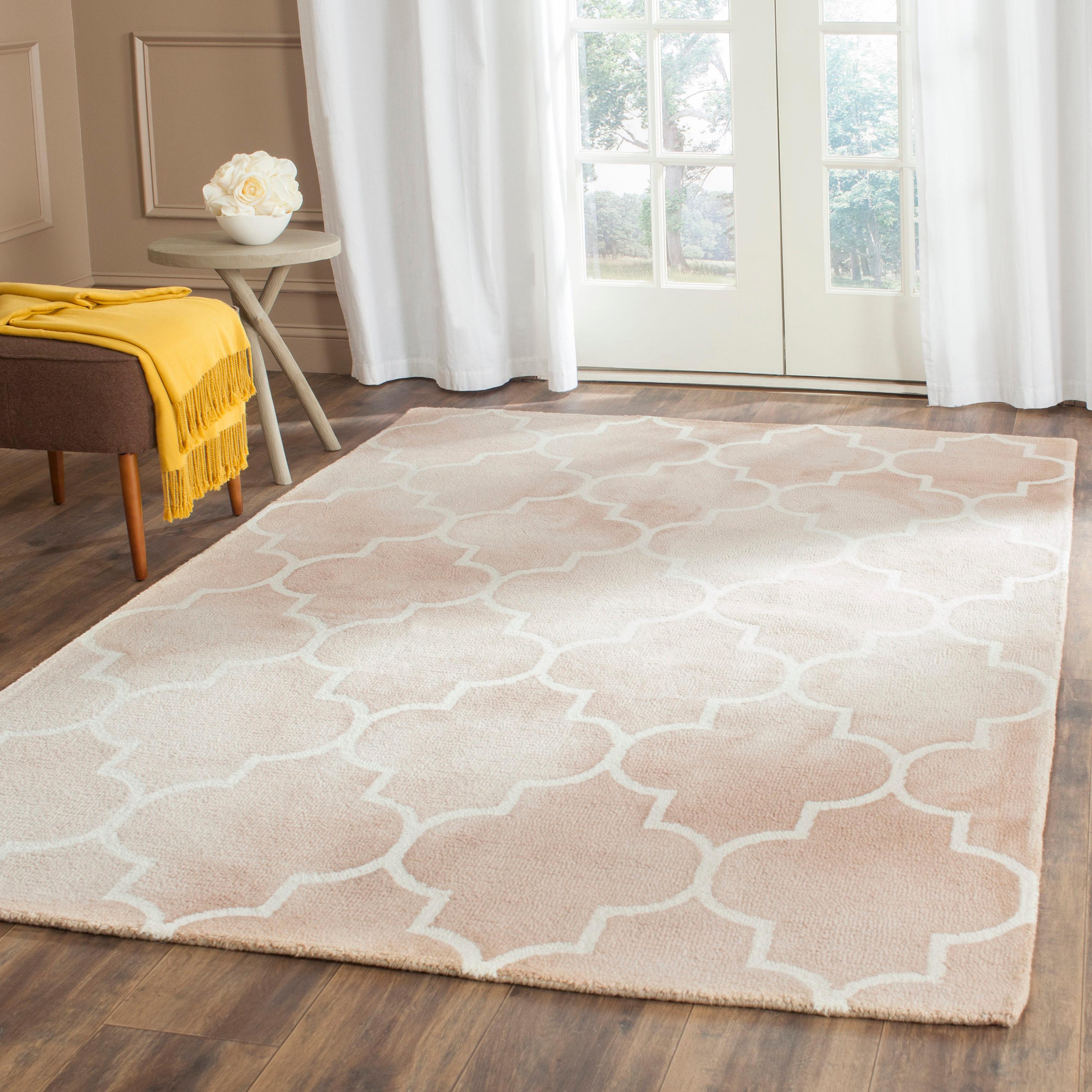 Dip Dye DDY535 Hand Tufted Area Rug - Beige/Ivory - 5'x5' - Safavieh.