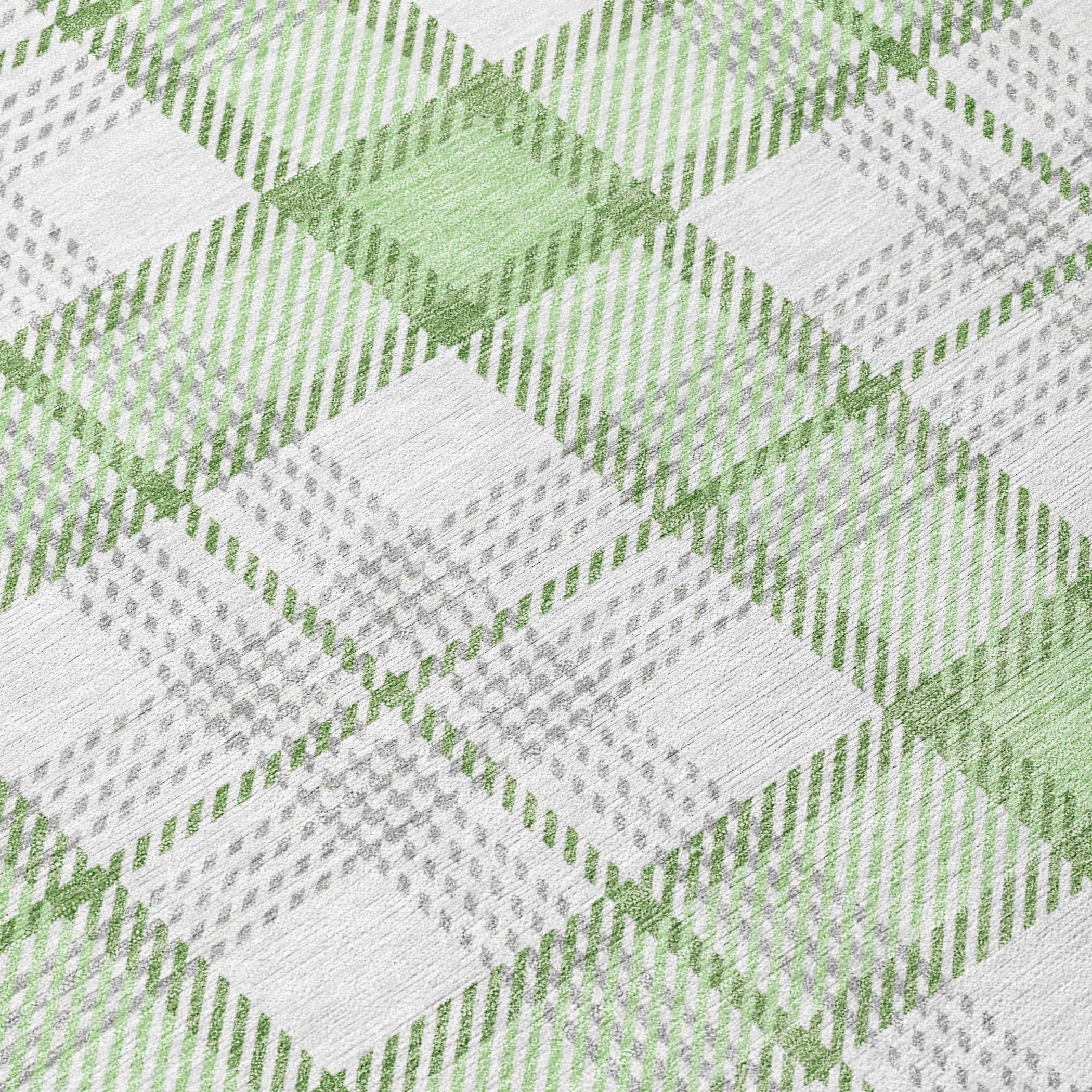 Machine Washable Indoor/Outdoor Chayden ACN1052 Mint Rug