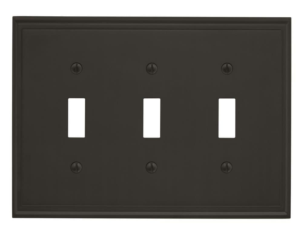 Mulholland 3-Gang Toggle Light Switch Wall Plate