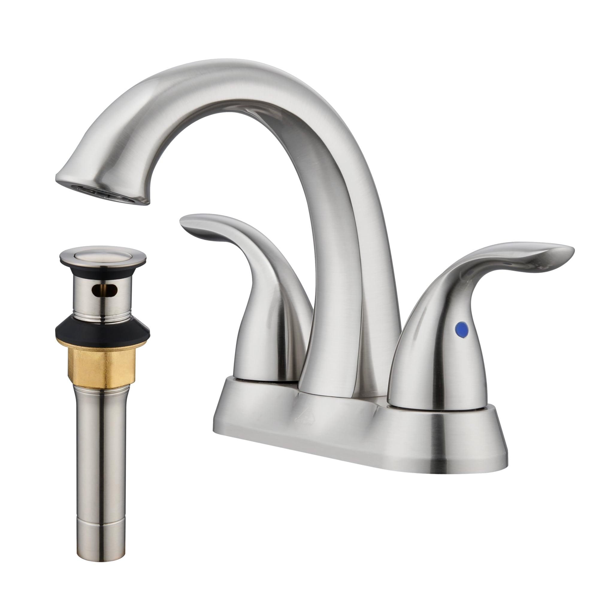 1.2 Flow Centerset Bathroom Sink Faucet with Drain
