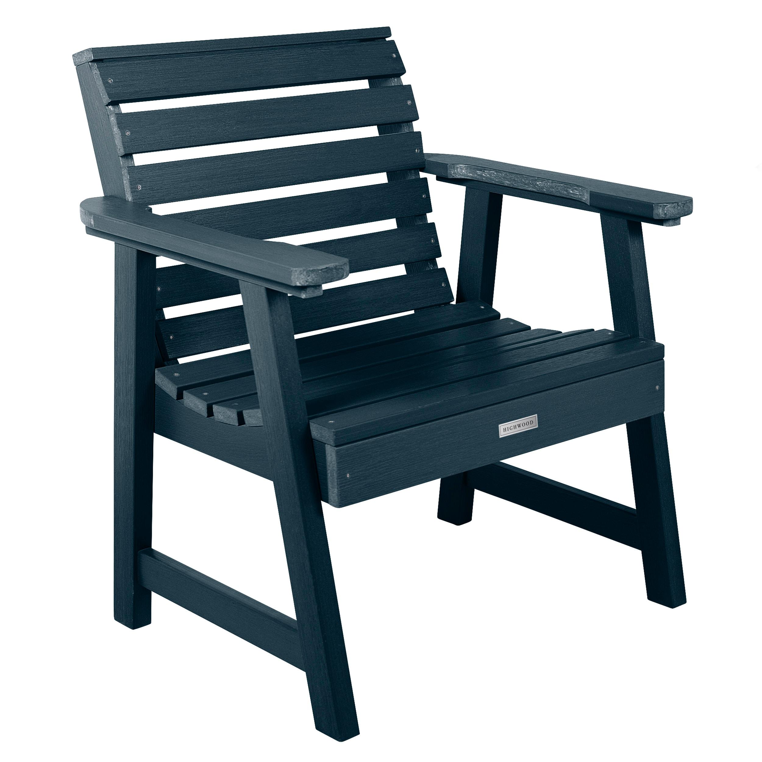 Highwood Weatherly Blue Outdoor Garden Chair