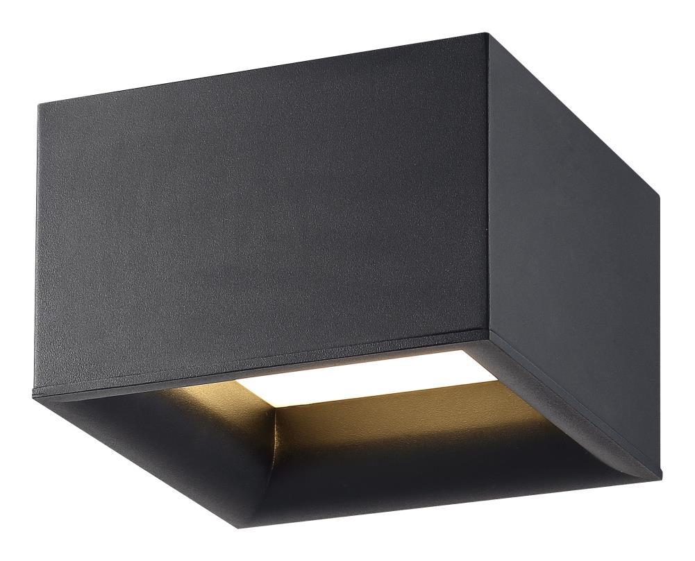 Access Lighting Bloc 1 - Light Flush Mount in  Black