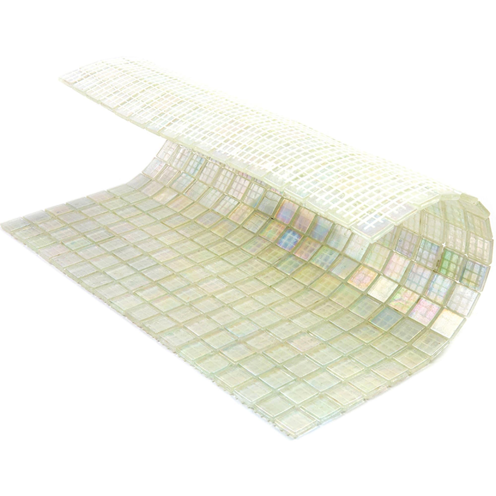 Skosh 0.6" x 0.6" Glass Grid Mosaic Wall & Floor Tile