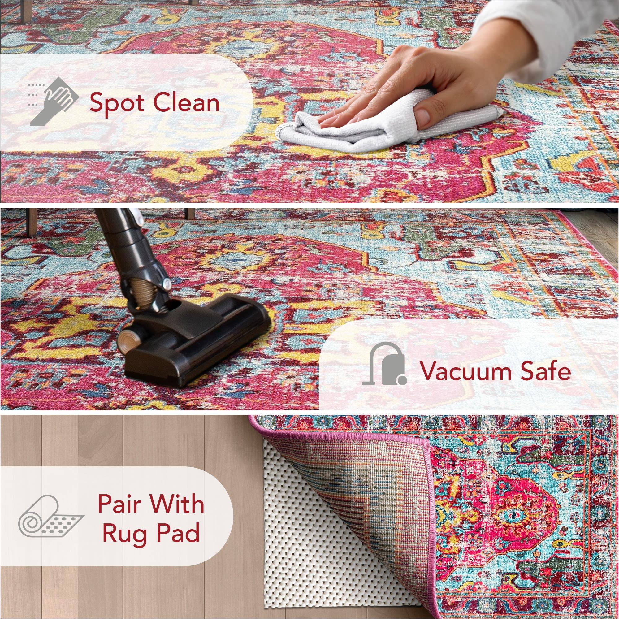 10'x14' Vintage Corbett Area Rug Silver - nuLOOM: Traditional Medallion, Low Pile, Machine Made, Indoor Use