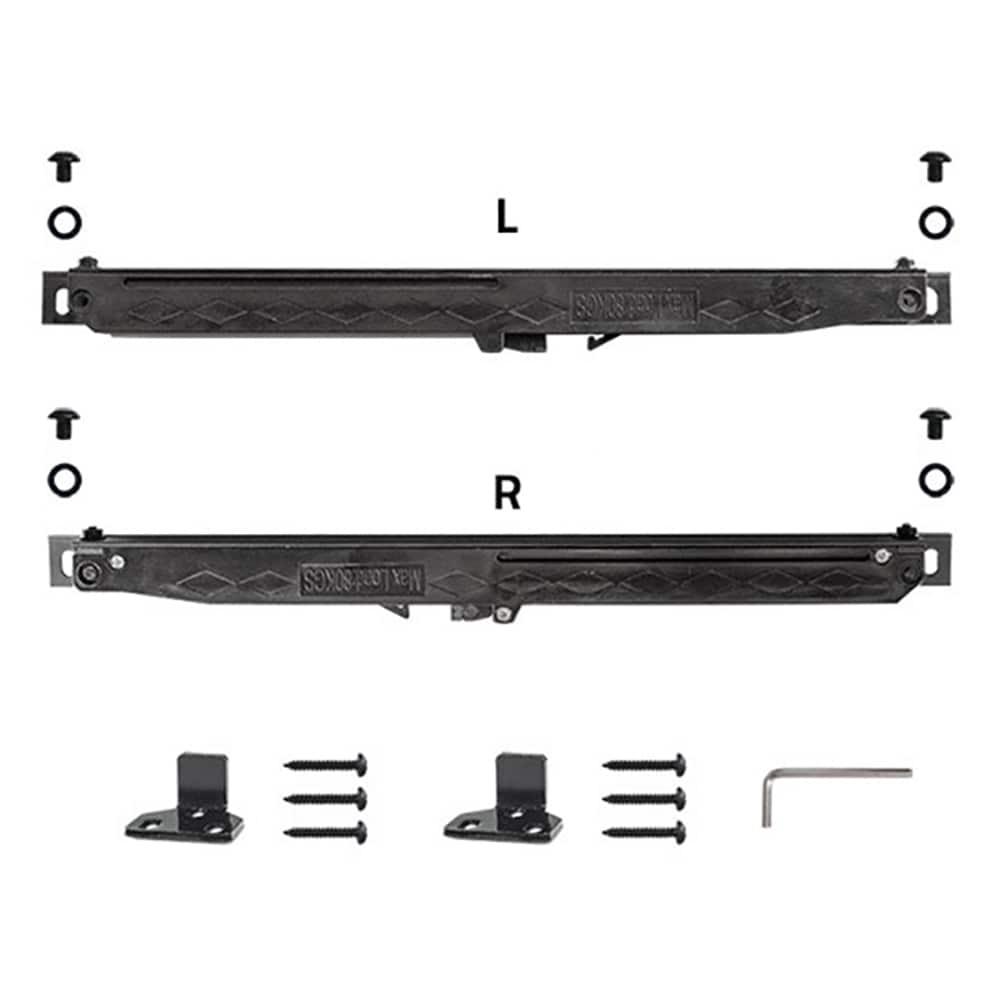 Satin Nickel Soft Close Single Barn Door Hardware Kit