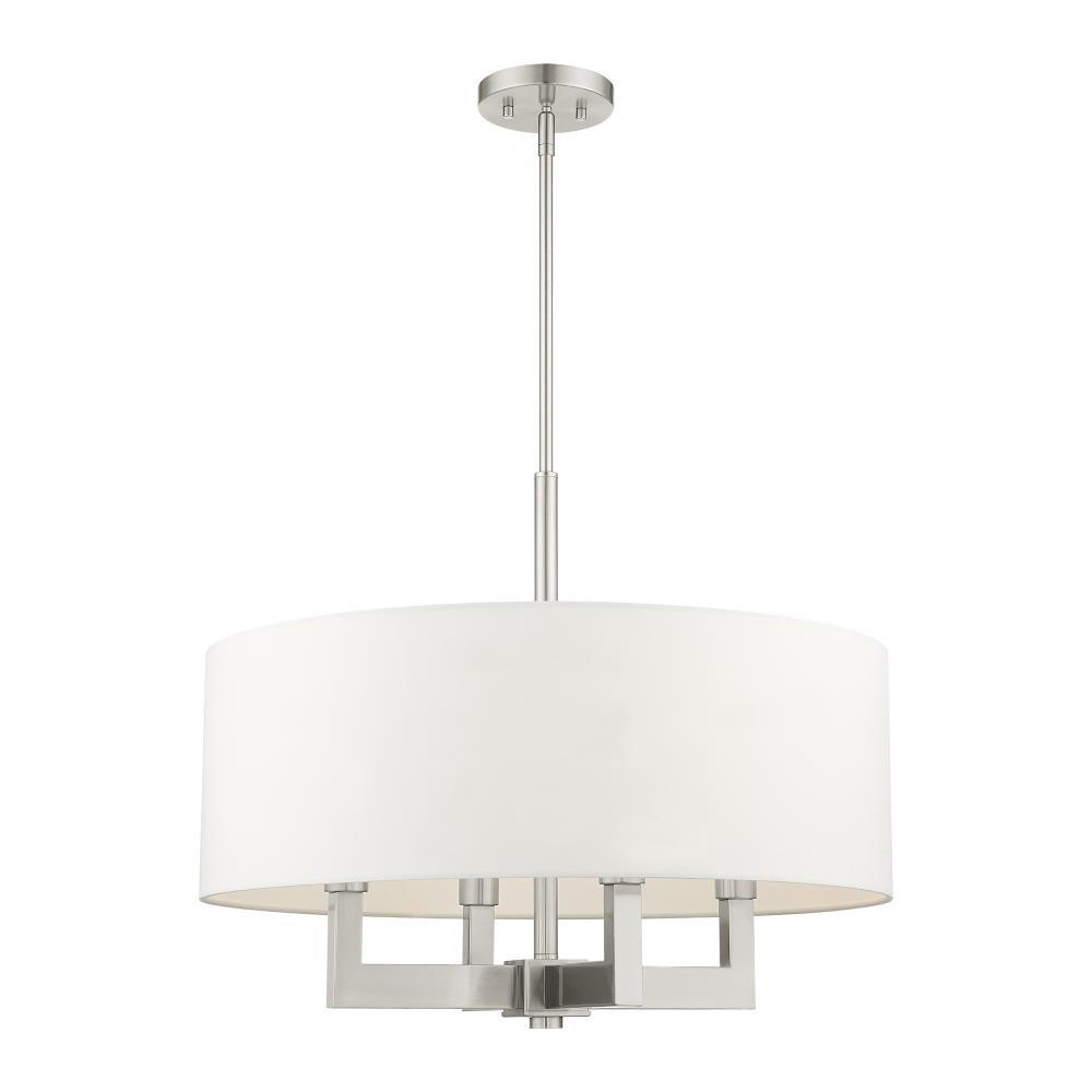 Livex Lighting Cresthaven 4 - Light Chandelier in  Brushed Nickel