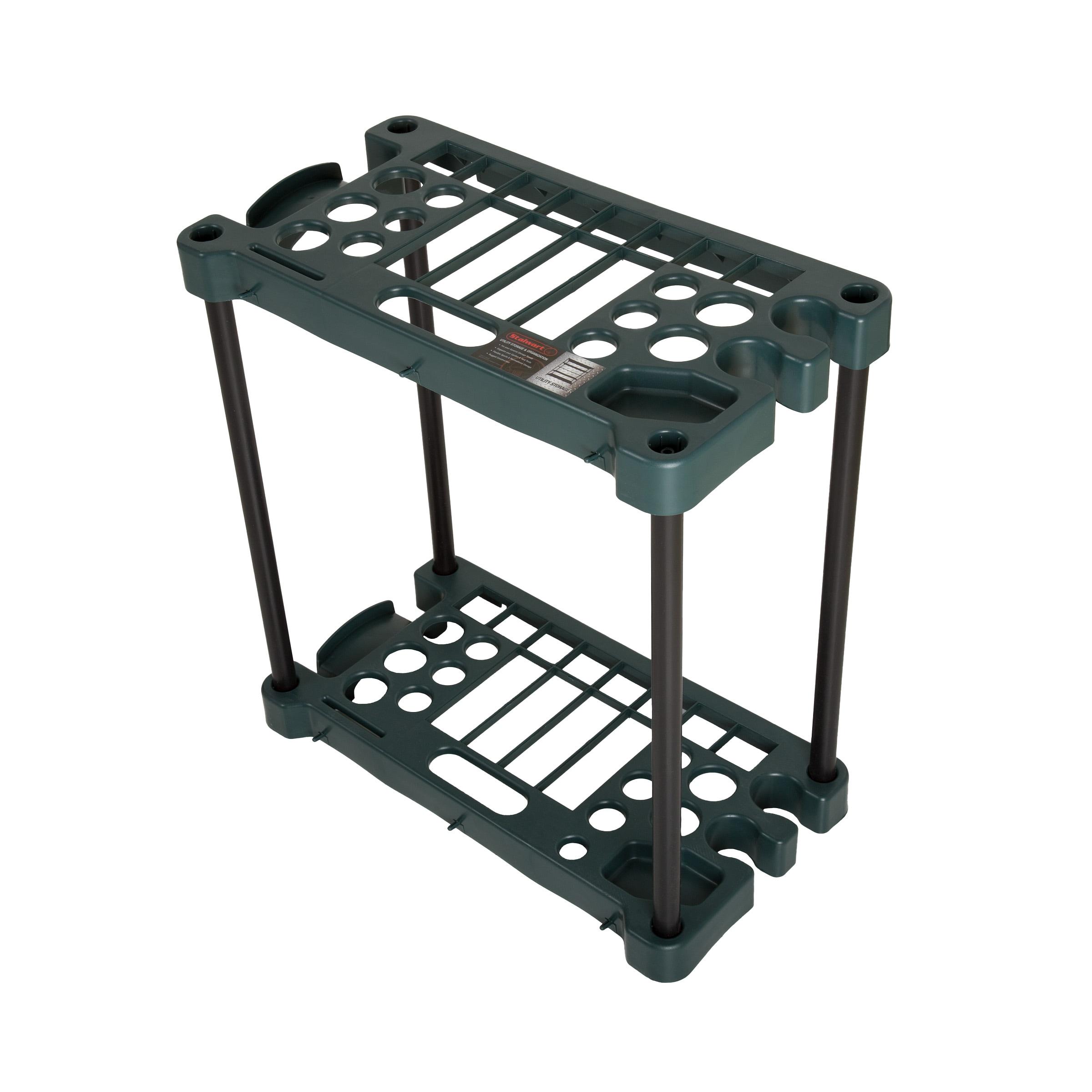 Fleming Supply Compact Utility Garden Tool Storage Rack – 23" x 12.5" x 24"