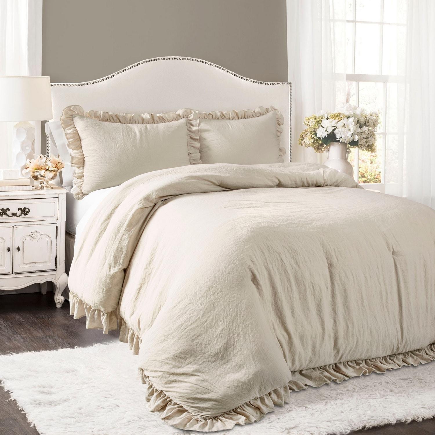 Lush Decor Reyna Microfiber 3 Piece Comforter Set
