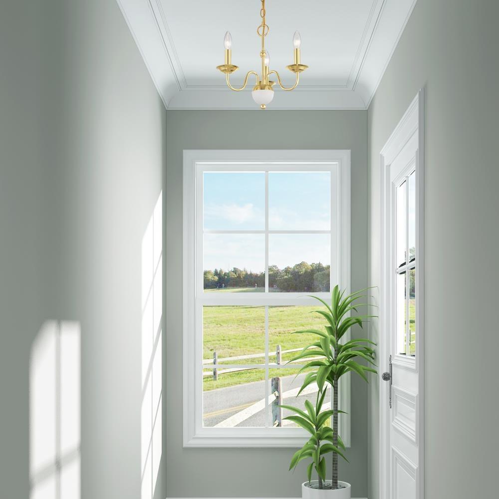 Livex Lighting Windsor 3 - Light Chandelier in  Polished Brass