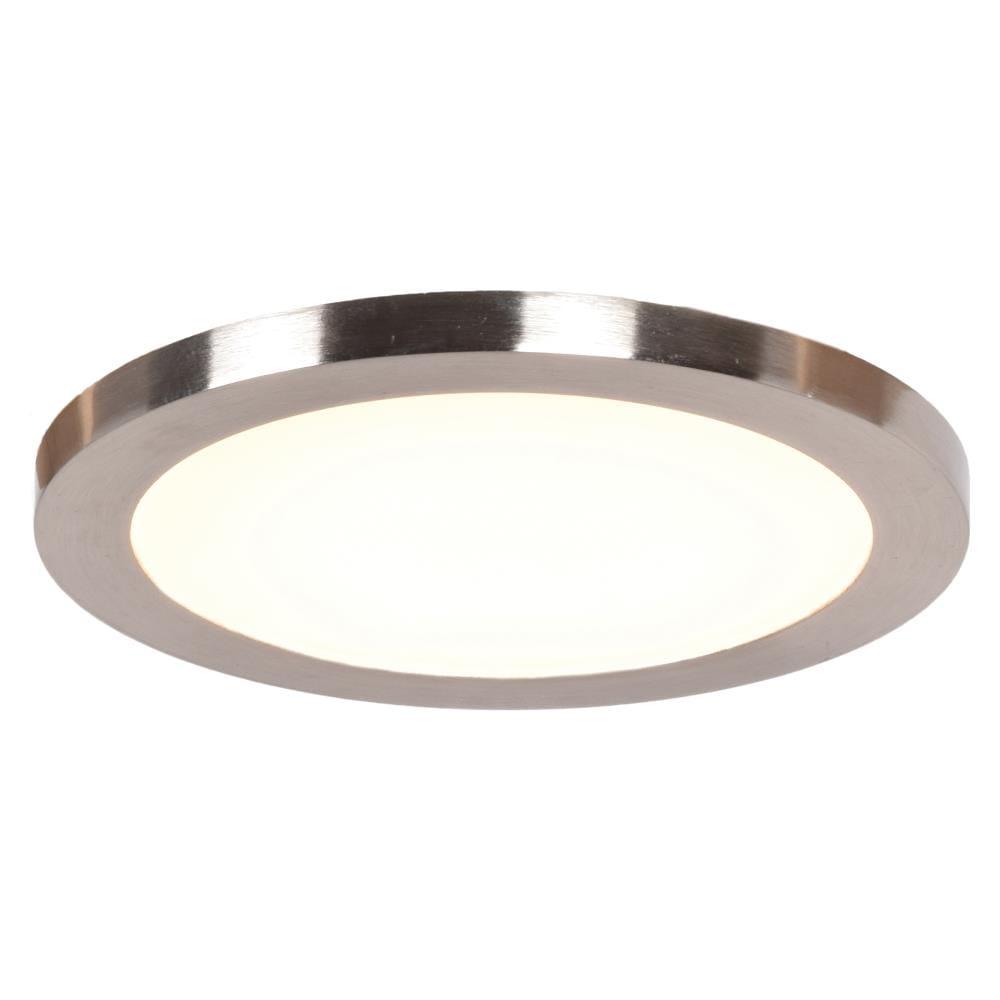 Access Lighting Disc 1 - Light Flush Mount in  Brushed Steel