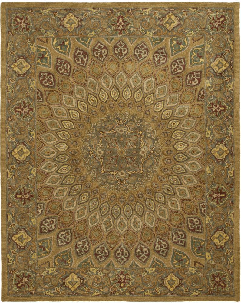 Heritage HG914 Hand Tufted Area Rug - Light Brown/Grey - 5'x8' - Safavieh.