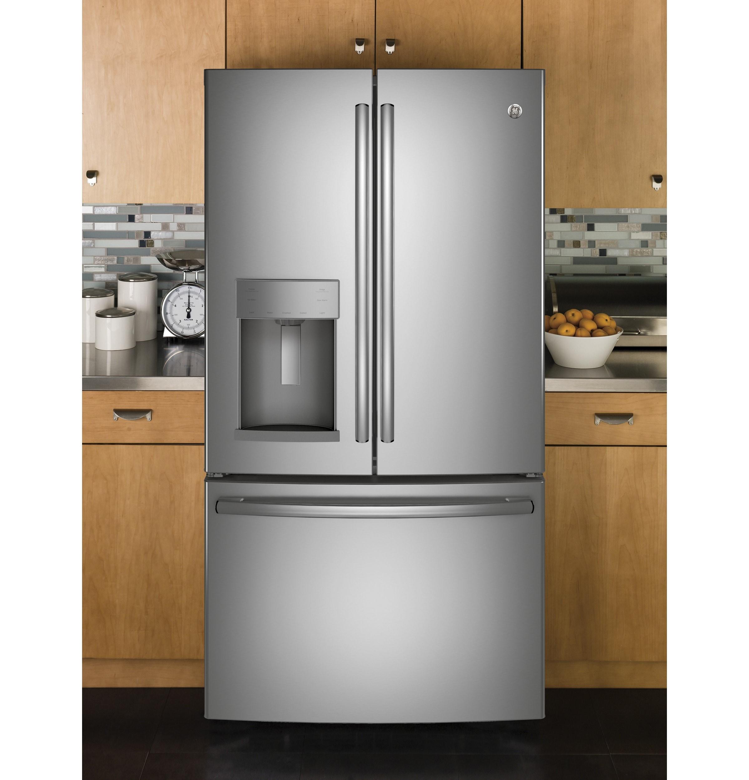 GE 36" French Door 27.7 cu. ft. Smart Energy Star Refrigerator with Fingerprint Resistant Finish