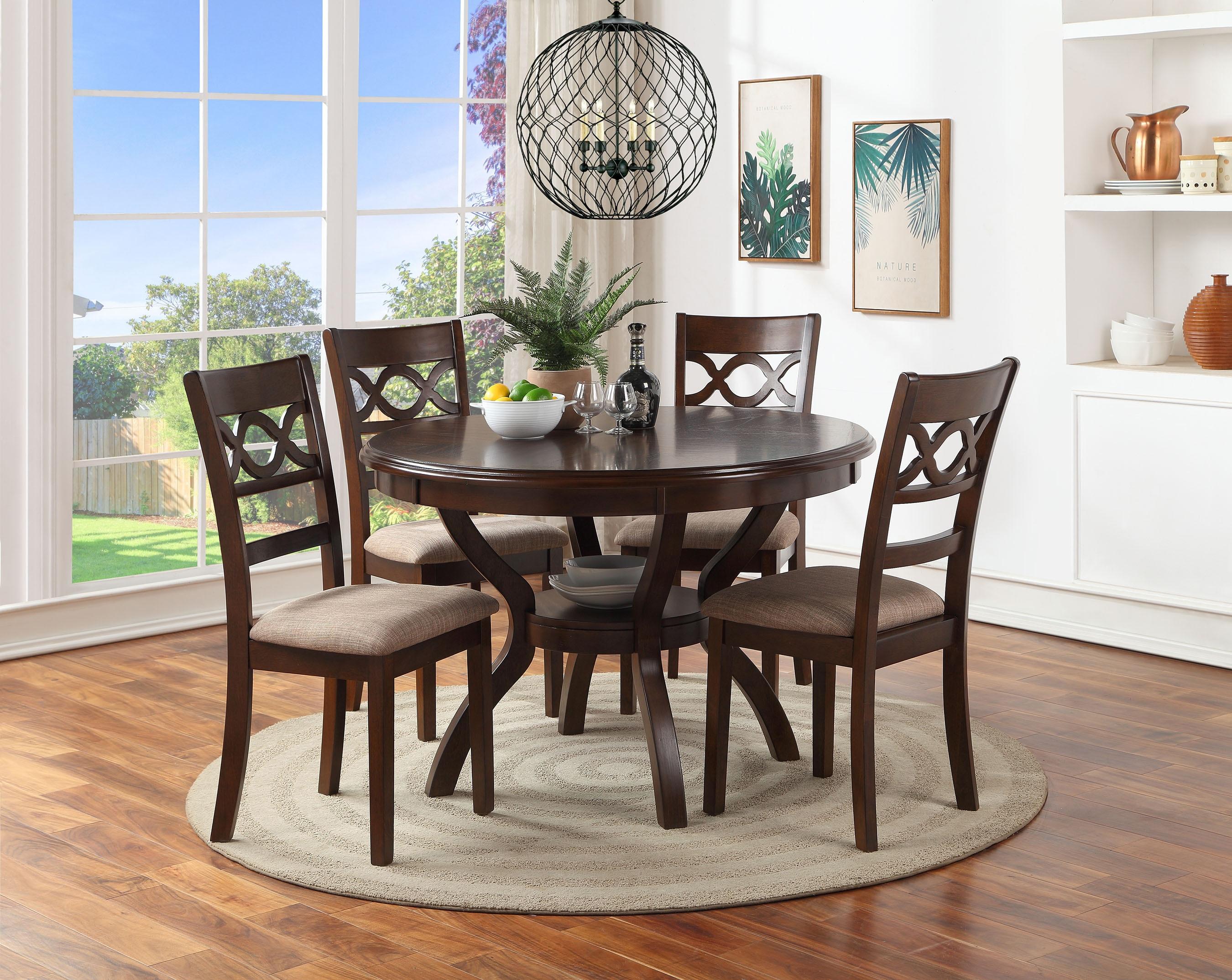 Lark Manor™ Turgeon 4 - Person Solid Wood Top Four Leg Dining Set
