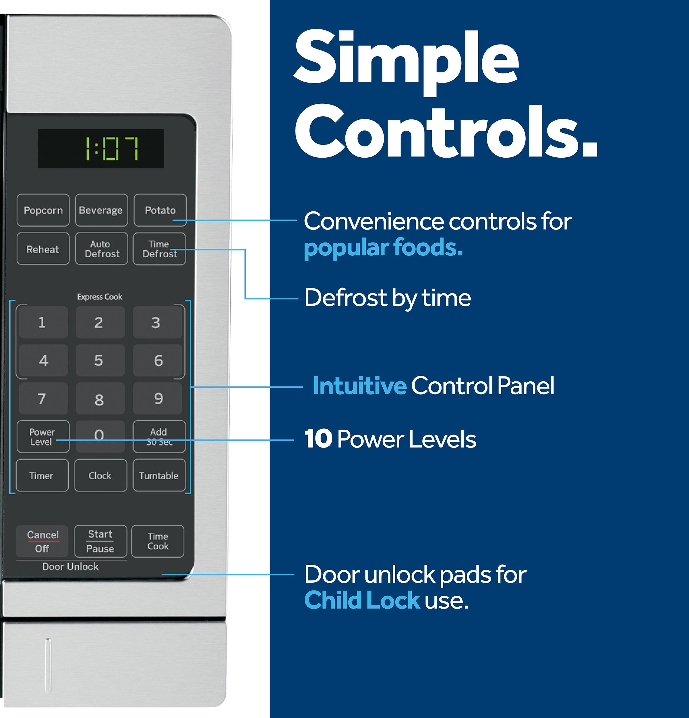 GE 0.7 Cu. Ft. Capacity Countertop Microwave Oven