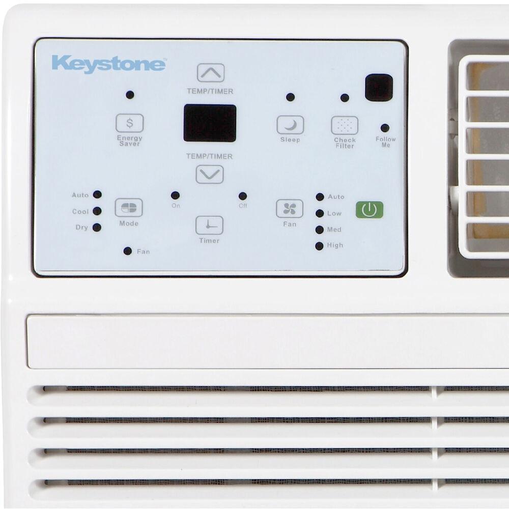 Keystone Keystone 10,000 BTU Wall Mounted Air Conditioner with Supplemental Heat and Dehumidifier Remote Control for Rooms up to 450 Sq.Ft., Quiet, High Efficiency AC