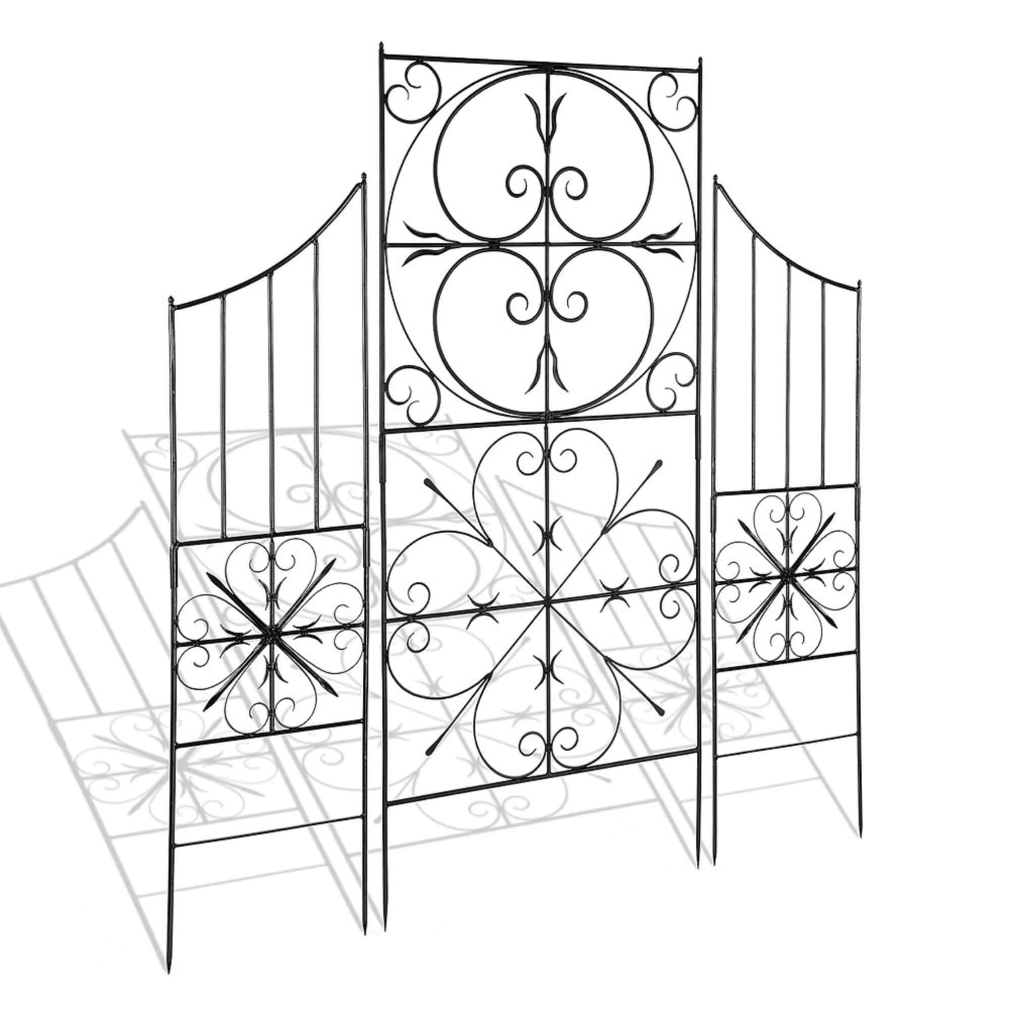 Achla  Garden Aldrich Trellis - Graphite Powdercoat