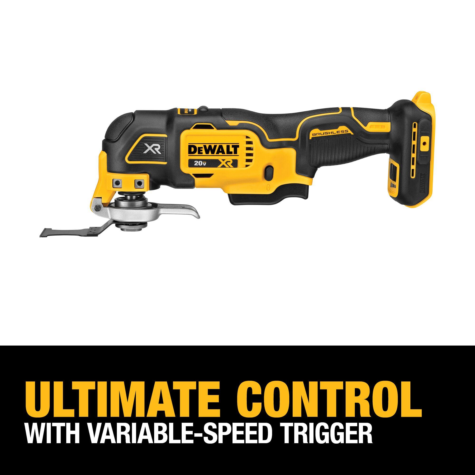 DEWALT 20-Volt MAX XR Cordless 3-speed Brushless Oscillating Multi Tool DCS356B