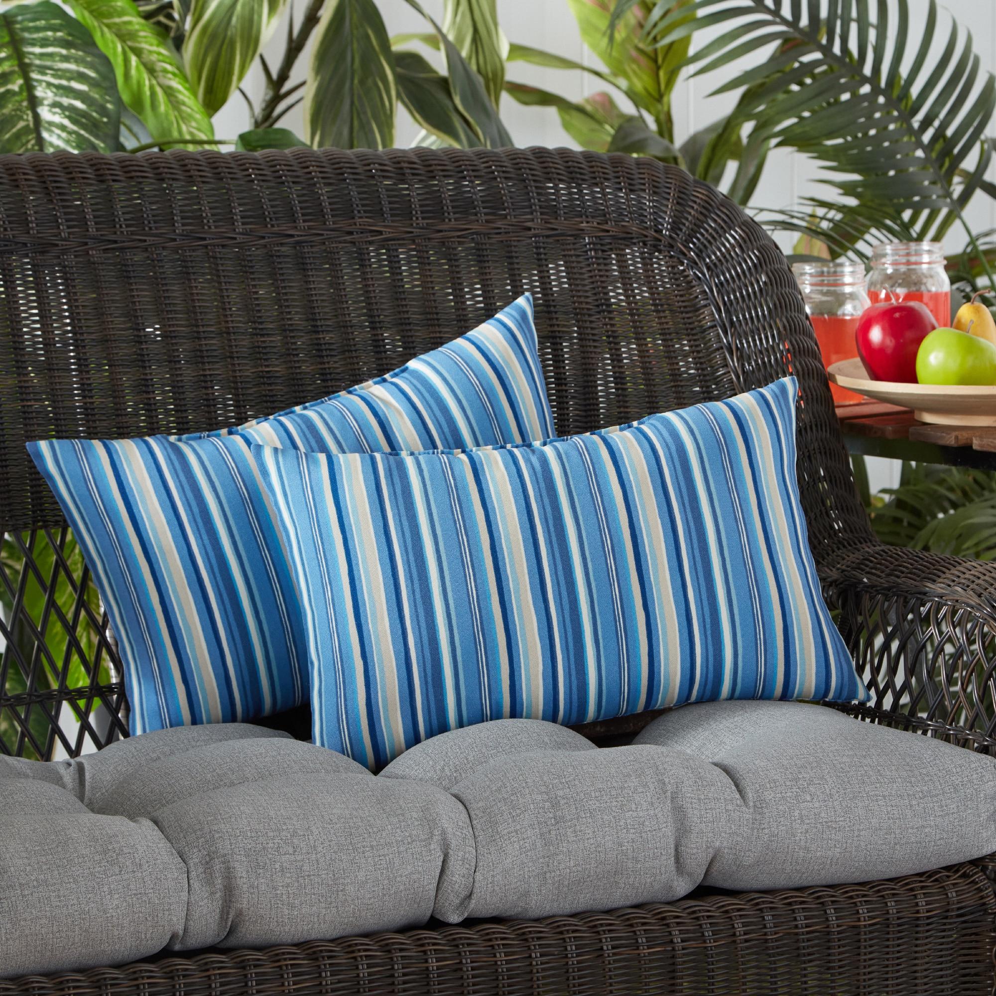 Indoor/Outdoor Reversible Throw Pillow