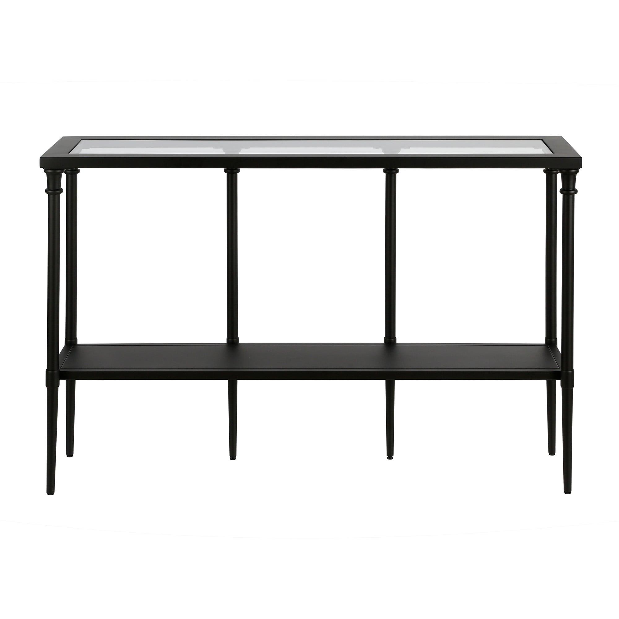Evelyn & Zoe Dafna 45" Mesa de Consola Rectangular Ancho, Bronce Ennegrecido