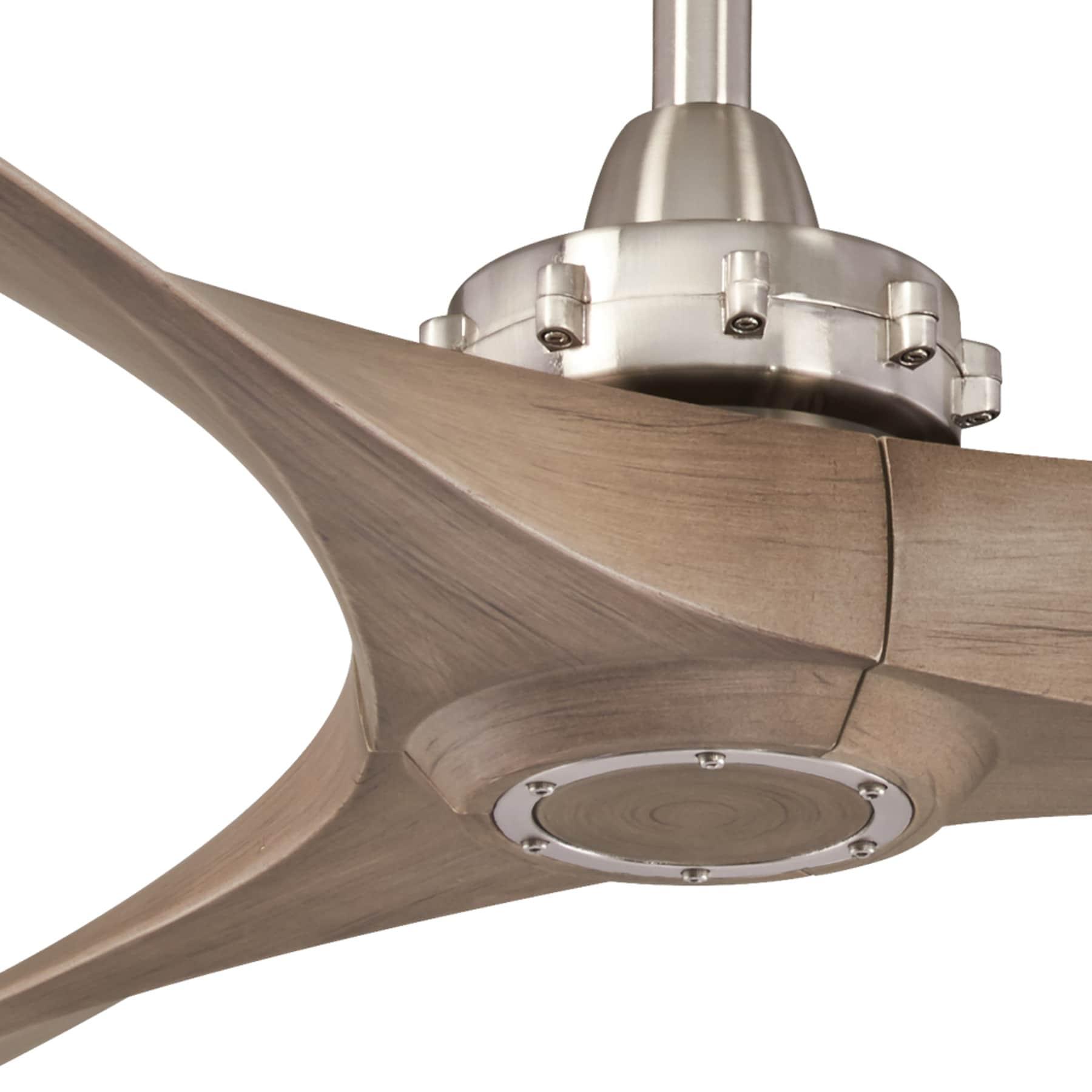 60" Minka Aire Modern Farmhouse Indoor Ceiling Fan with Remote Control Brushed Nickel for Living Room Kitchen Bedroom Family Home