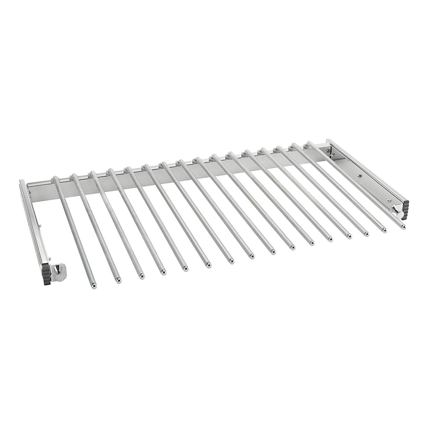 Rev-A-Shelf Pull Out Closet Wire Pant Rack, Chrome