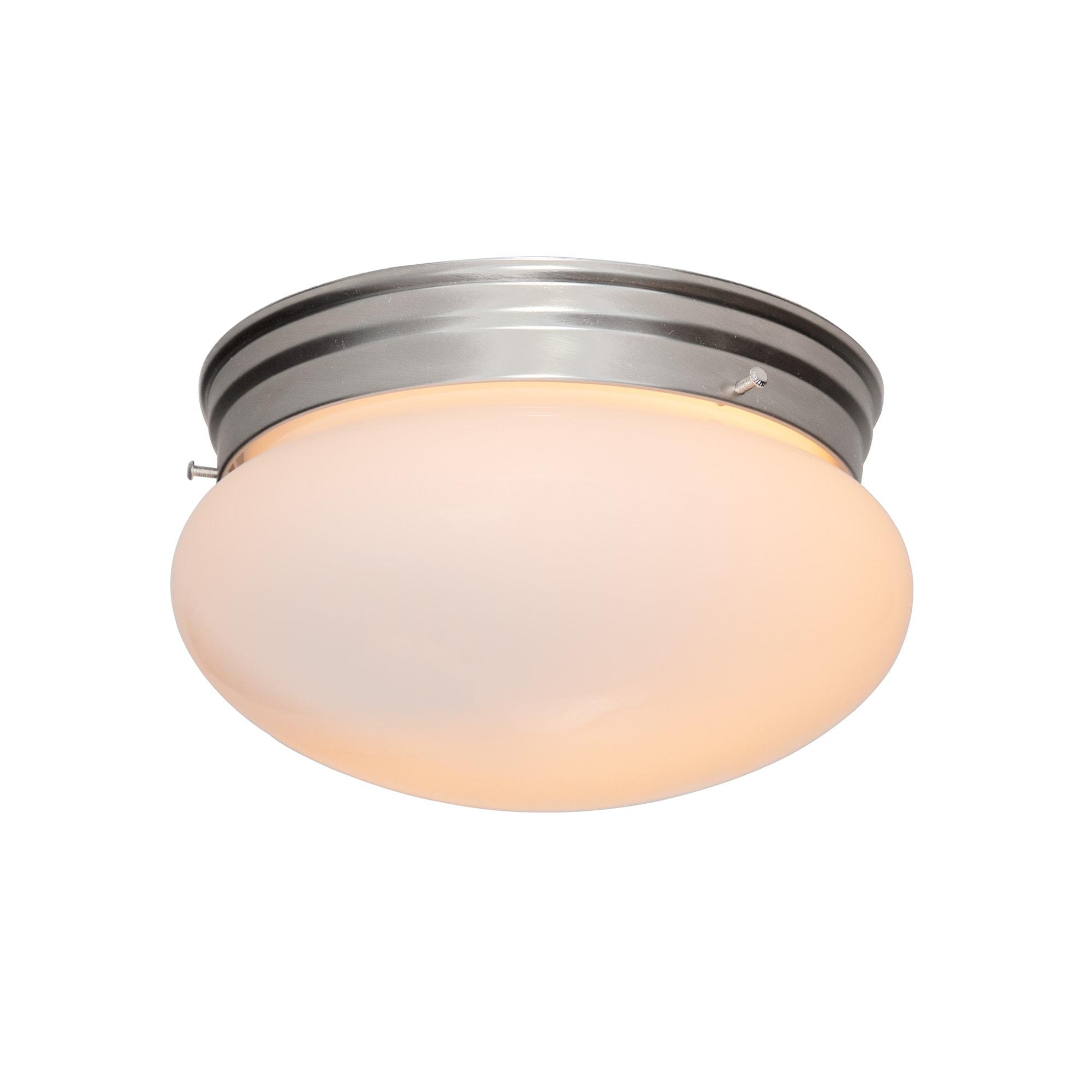 Designers Fountain 4732-PW Basic 9" Flushmount Pewter Finish Light Fixture