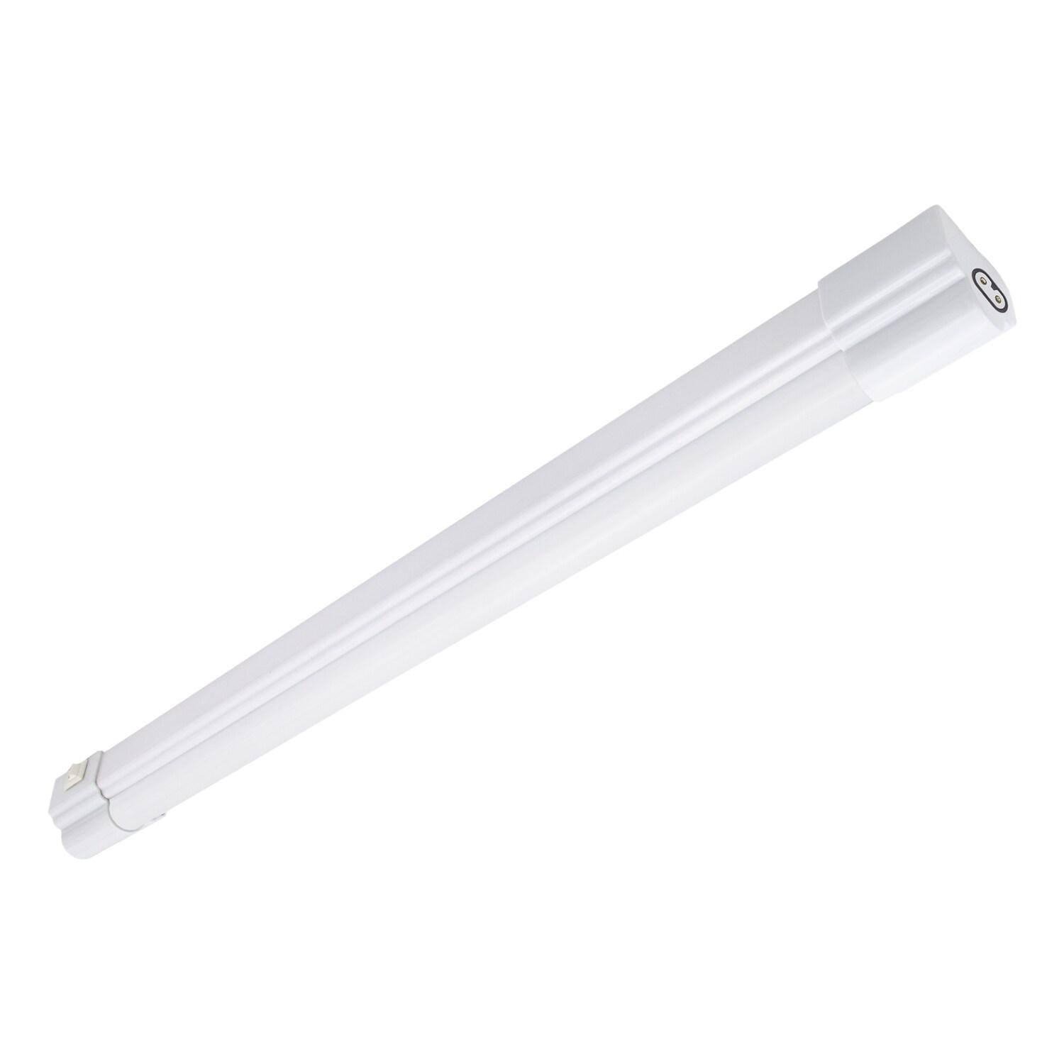 Maxxima 18 in. LED Under Cabinet Light, Linkable, 900 Lumens, 3000K Warm White, White, on/off Switch