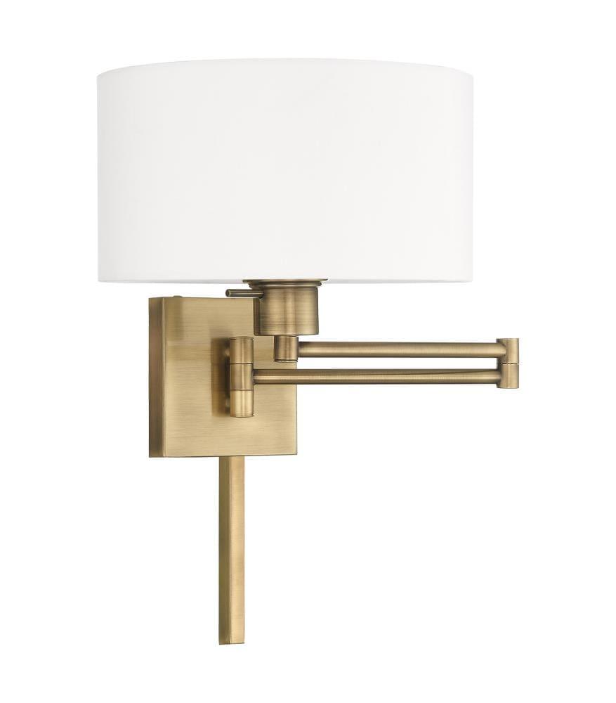 Livex Lighting 1 - Light Wall Light in  Antique Brass