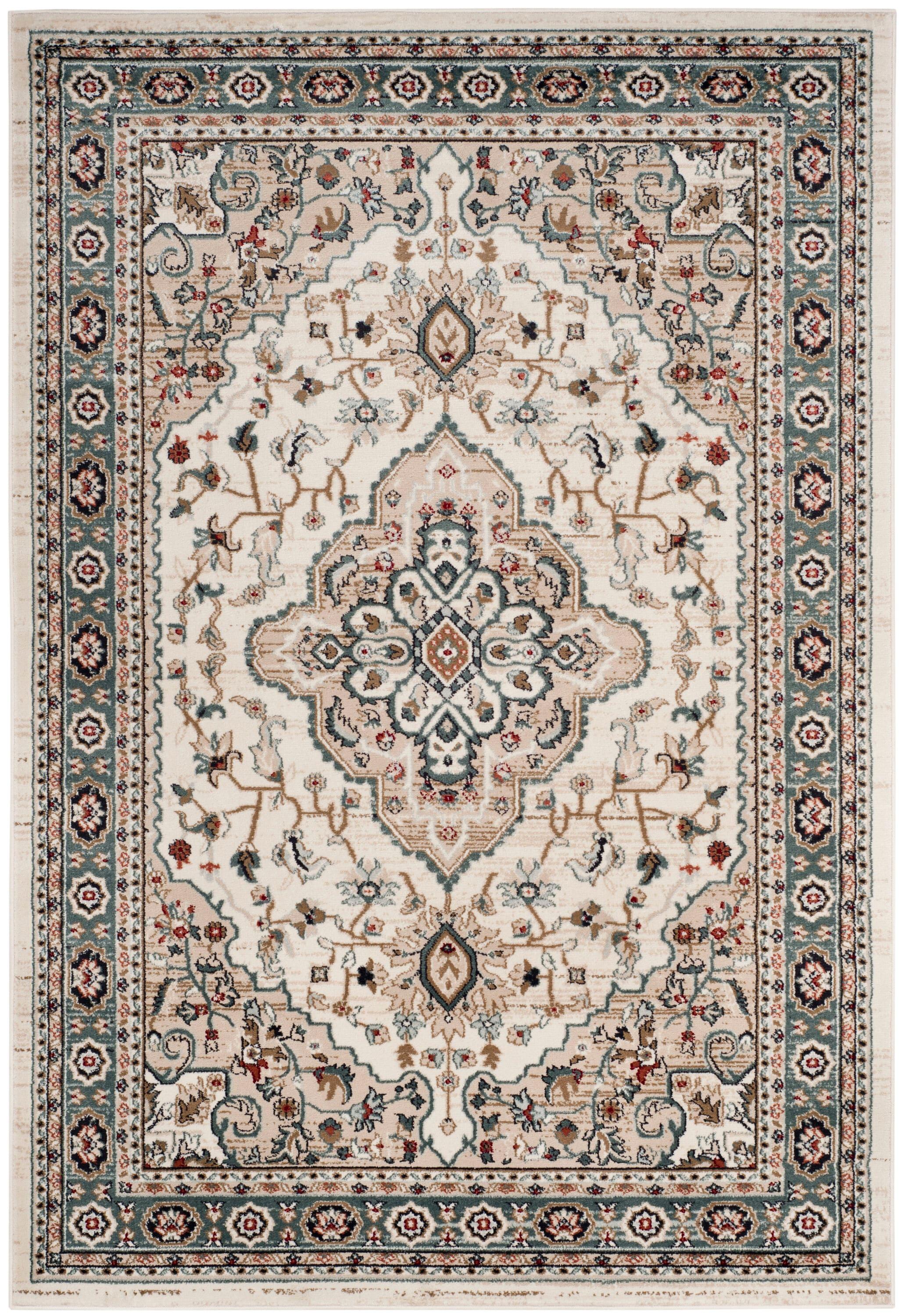 Lyndhurst LNH338 Power Loomed Area Rug - Cream/Beige - 6'x9' - Safavieh.