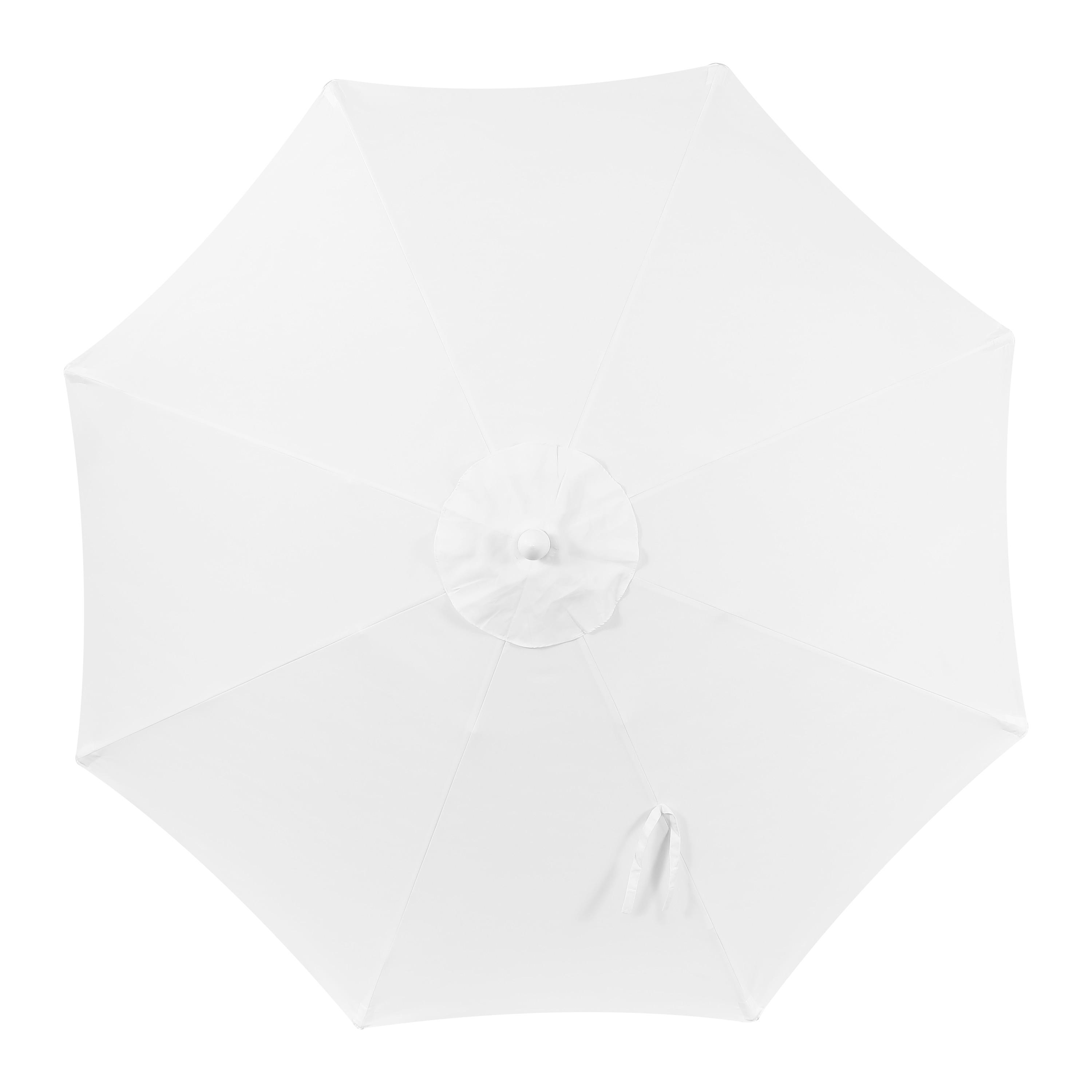 Arlmont & Co. Taveon 9 ft. Classic MidCentury Market Patio Umbrella with UV Protection, Auto-Tilt, and Crank | Wayfair