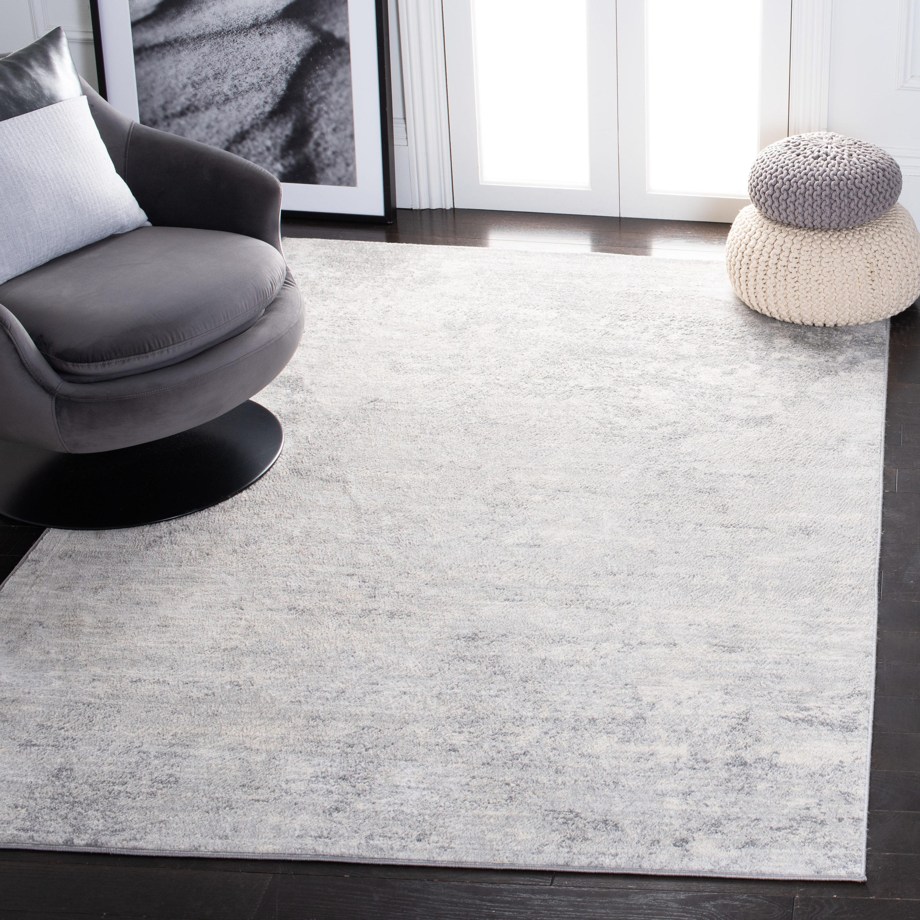 Brentwood BNT822 Power Loomed Area Rug - Ivory/Grey - 8'9"x11'9" - Safavieh.