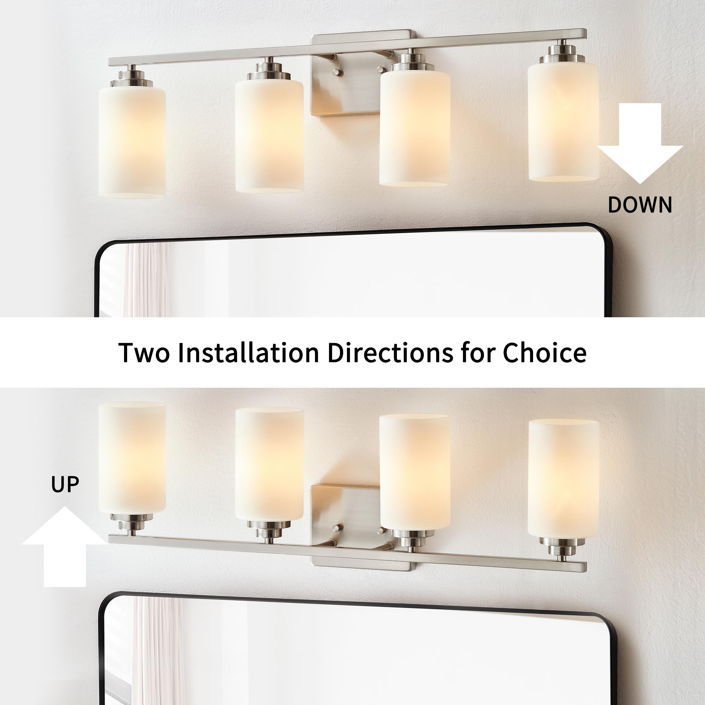 Kawoti Vanity Light With Frosted White Glass