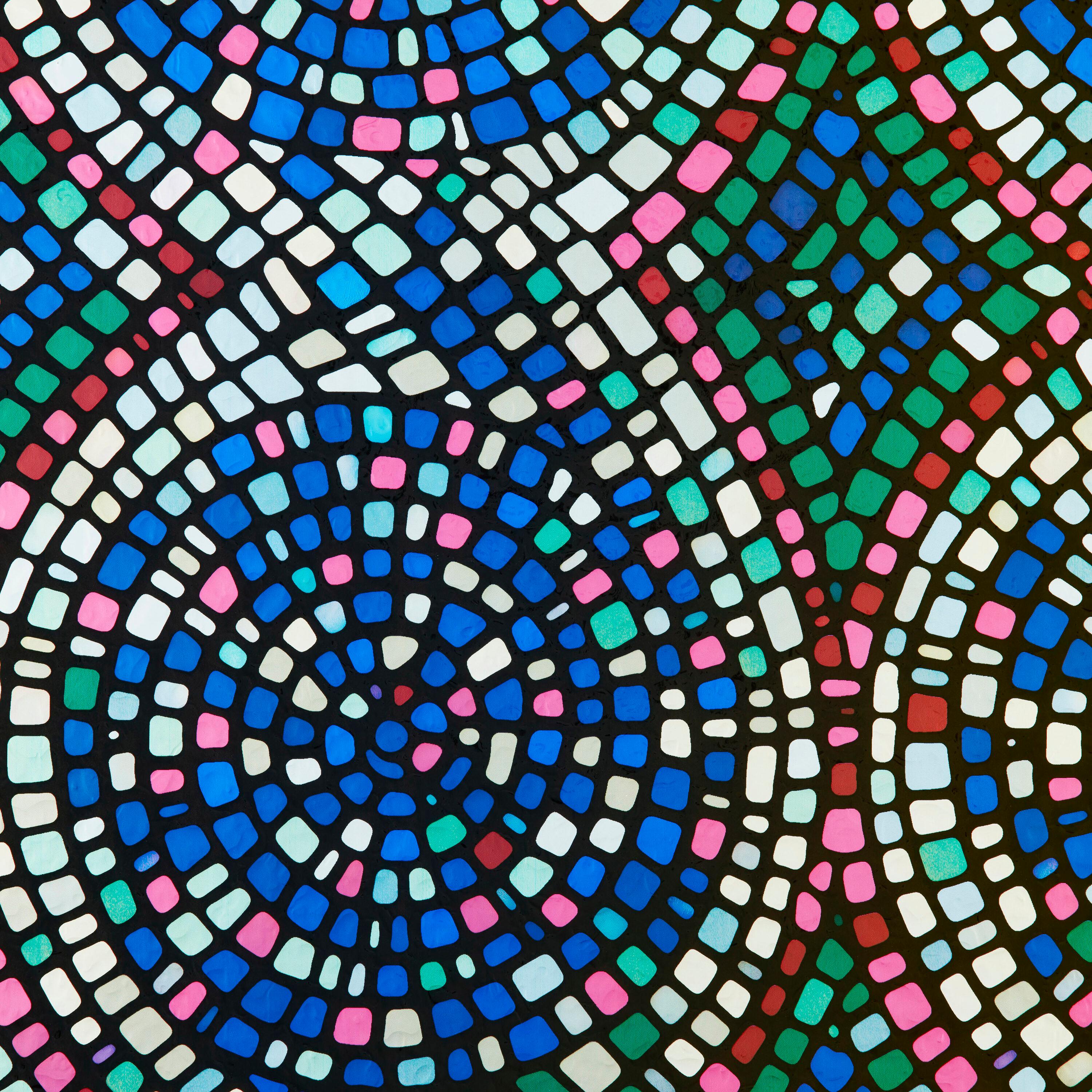 GILA Glass Scenes 36-in x 78-in Spiral Mosaic Decorative Window Film