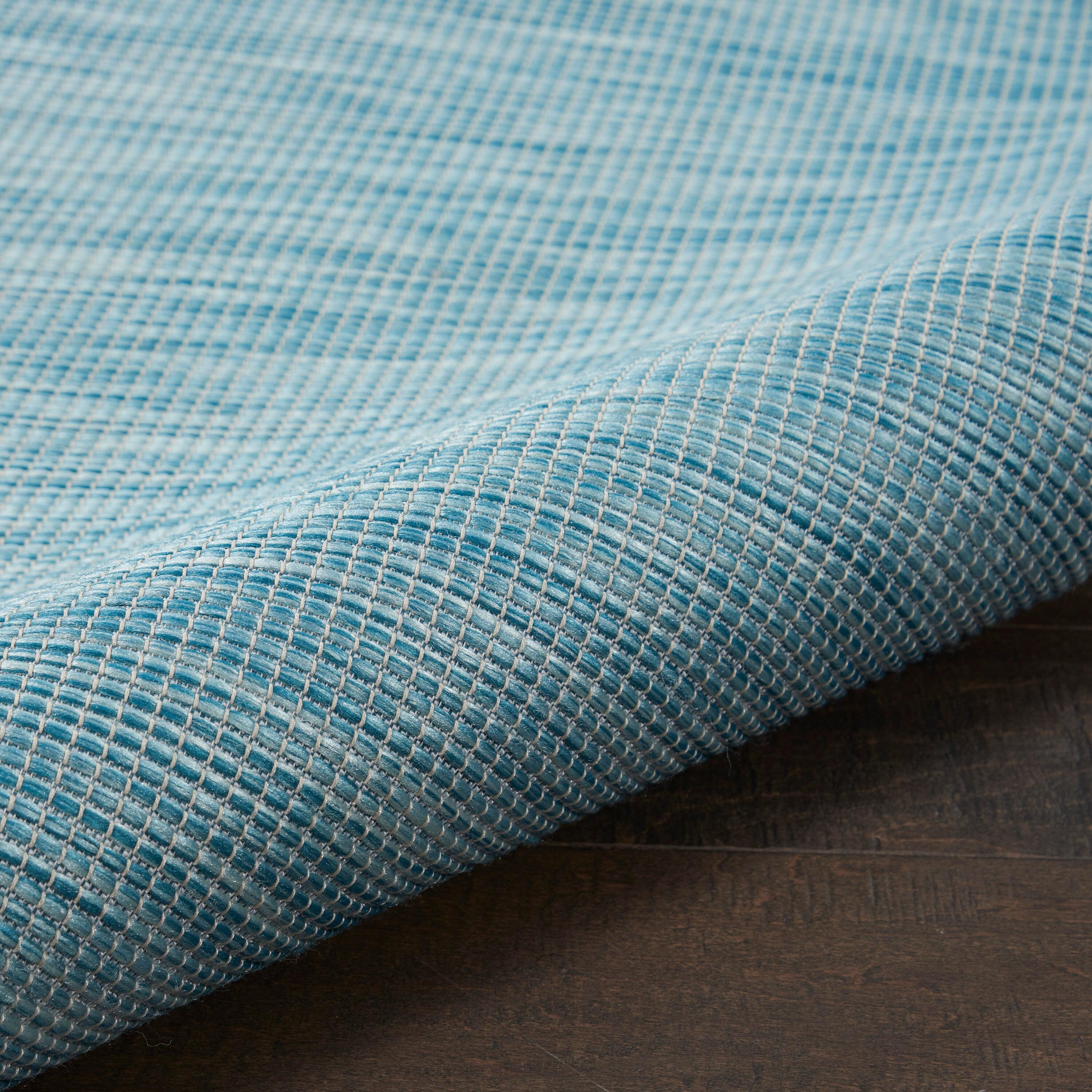 Nourison Positano POS01 Indoor/outdoor Area Rug - Aqua 7' x 10'