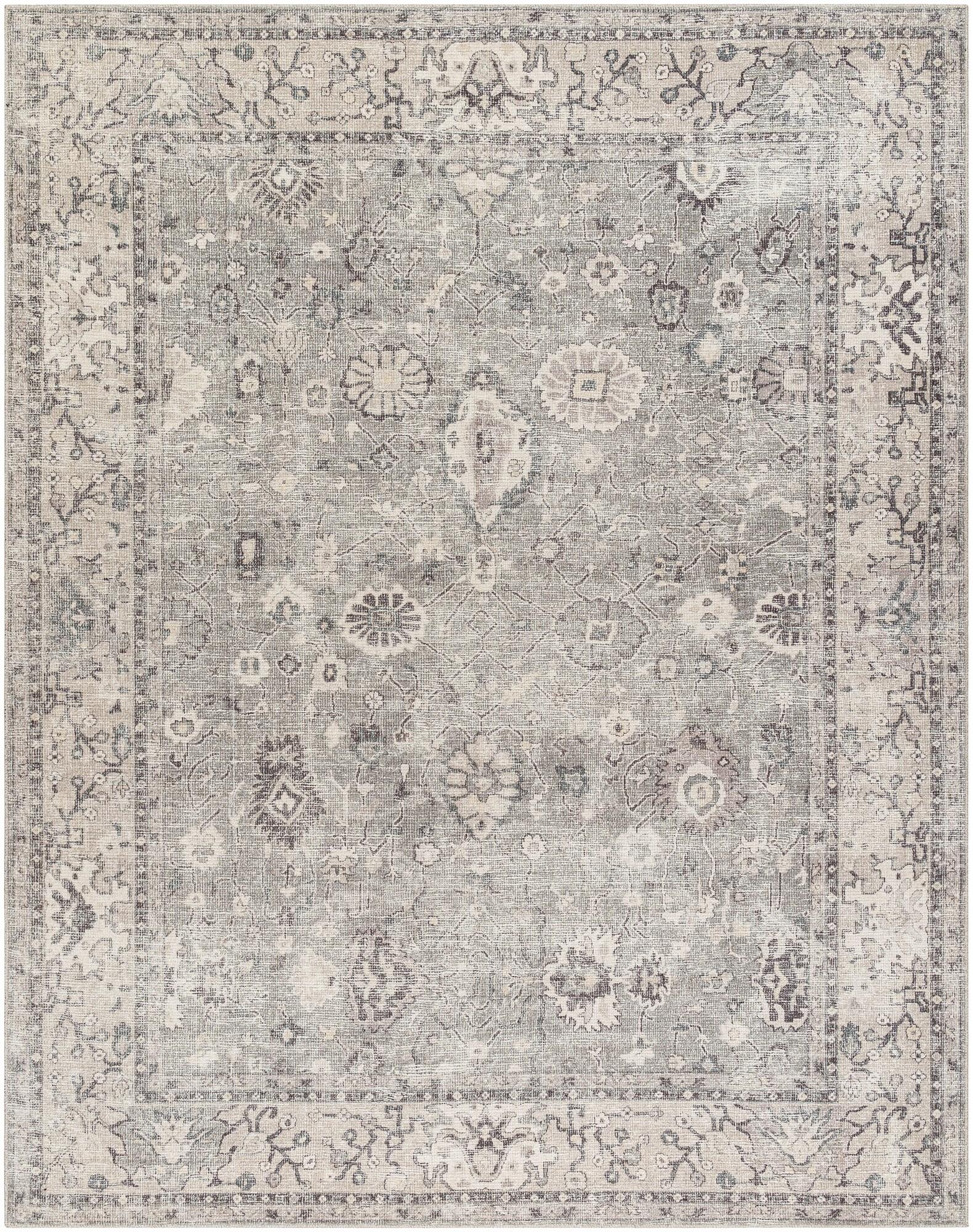 Becki Owens x Livabliss Oriental Vintage Dark Brown Area Rug