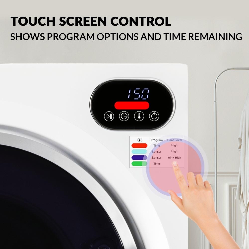 Equator Ultra Compact Short Vented SENSOR Dryer 2.6cf/10lb LED Ops 110V/1400W