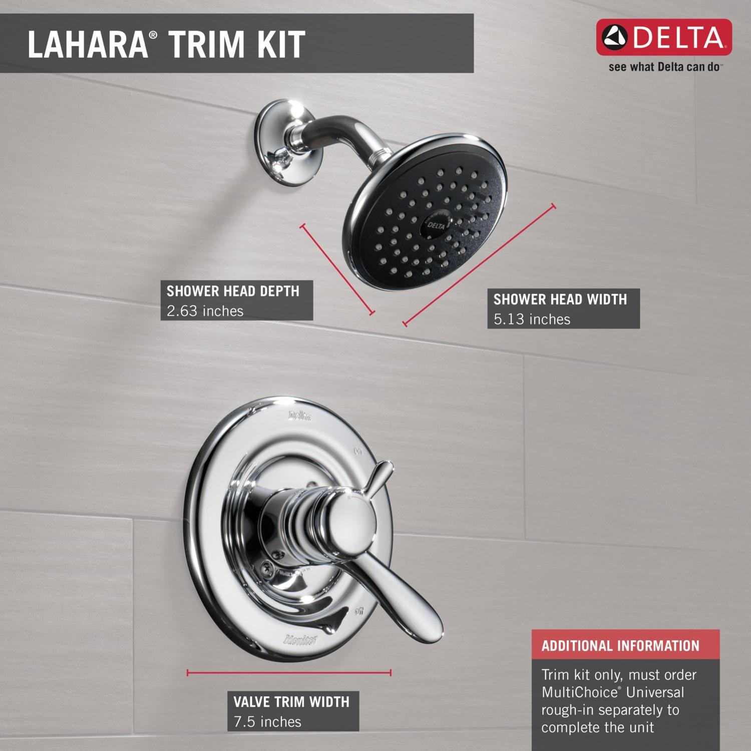 Lahara 17 Series Dual-Function Shower Faucet Set, Shower Handle Trim Kit