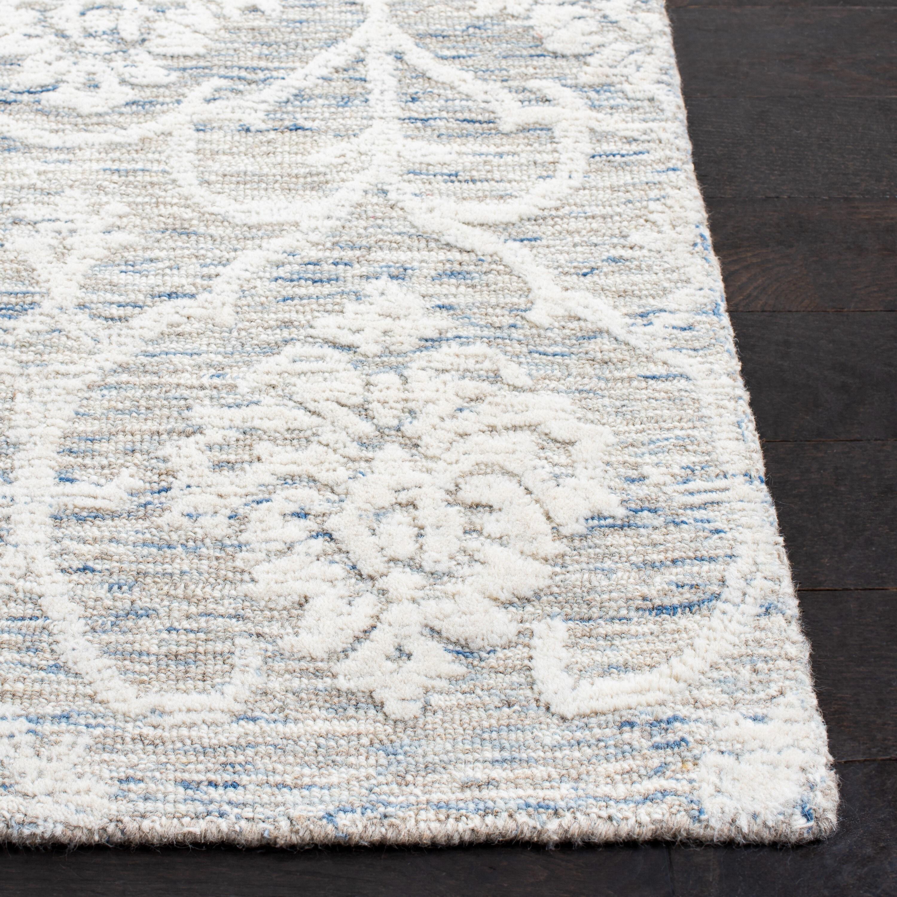 Metro MET996 Hand Tufted Area Rug - Light Blue/Ivory - 4'x6' - Safavieh.