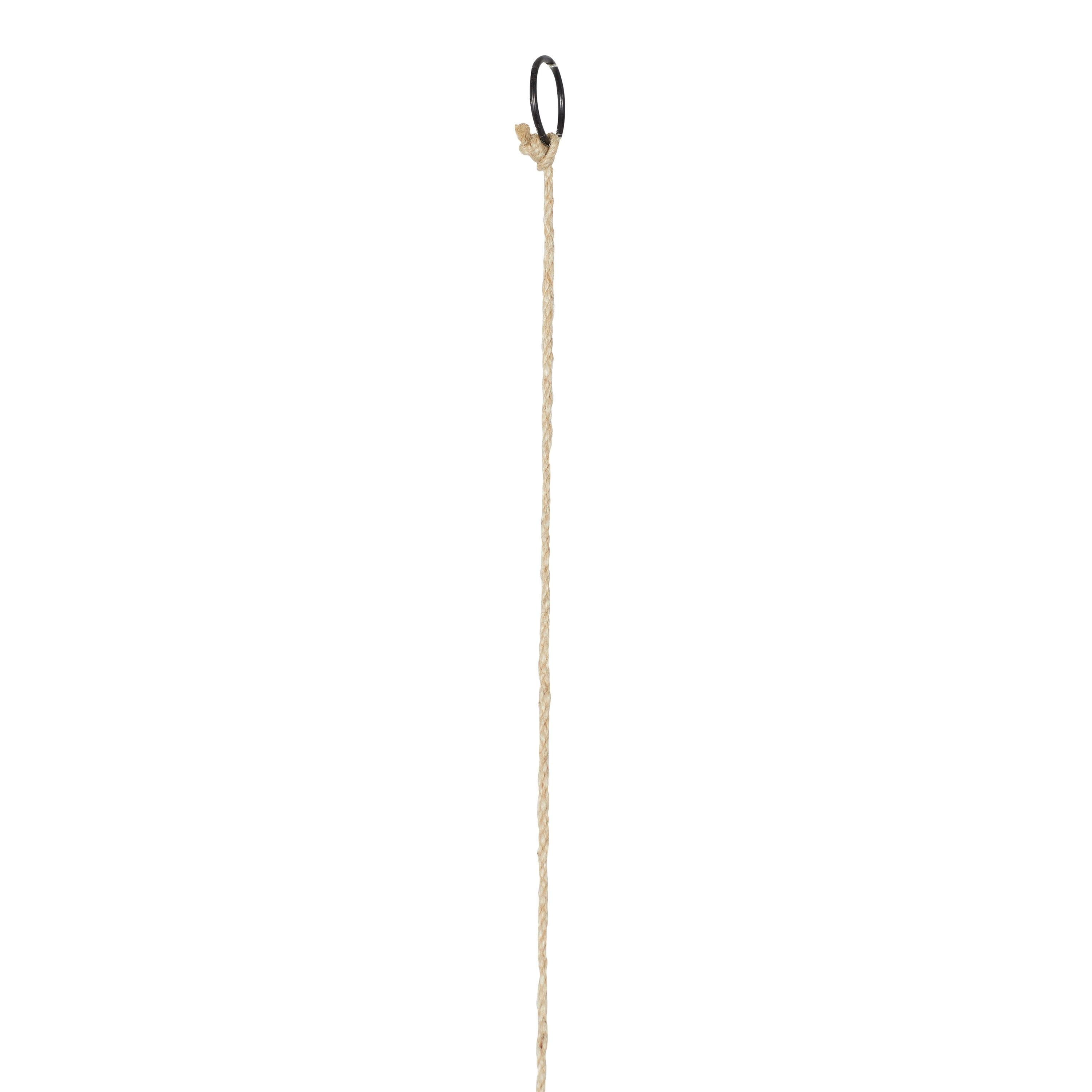 DecMode 41" Blue Glass Bottle Windchime with Beads and Cone Bells