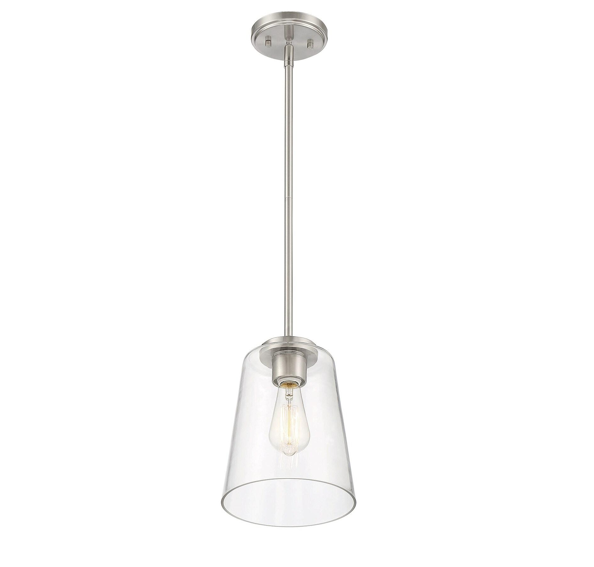 Savoy House Calhoun 1 - Light Pendant in  Satin Nickel