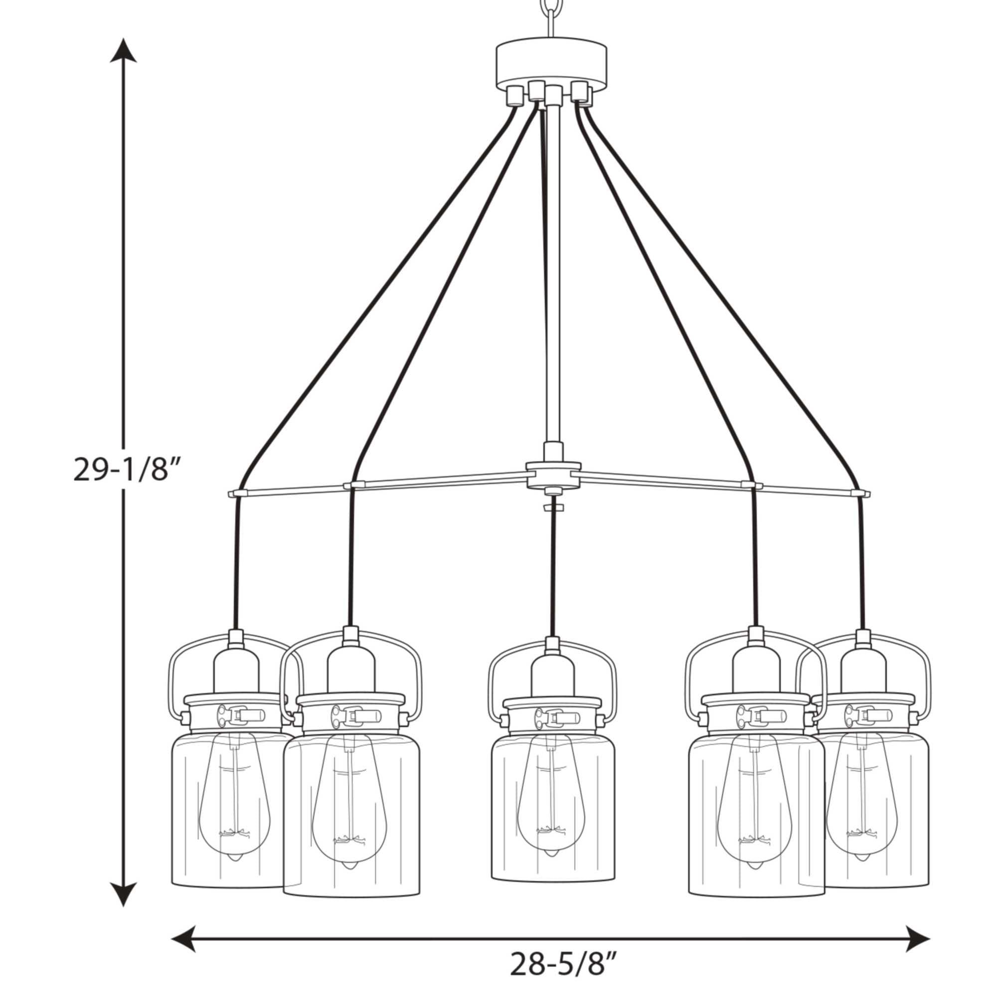Calhoun Collection Five-Light Chandelier
