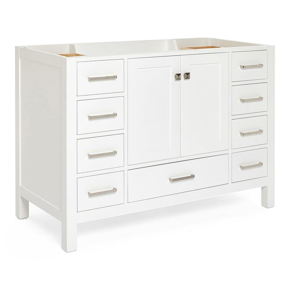 Ariel A049s-Bc Cambridge 48" Single Free Standing Vanity Cabinet Only - White