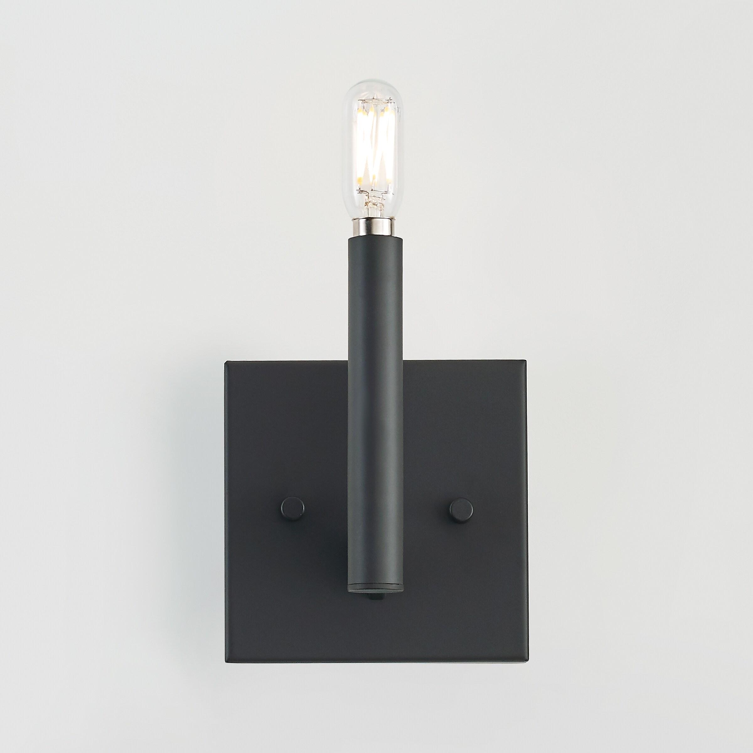 Vector 9'' Midnight Black Dimmable Outdoor Wall Sconce