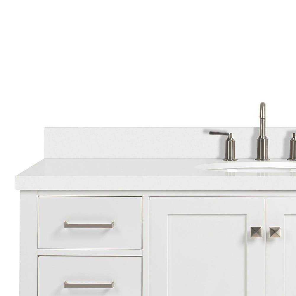Ariel A055swqovo Cambridge 55" Free Standing Single Basin Vanity Set - White