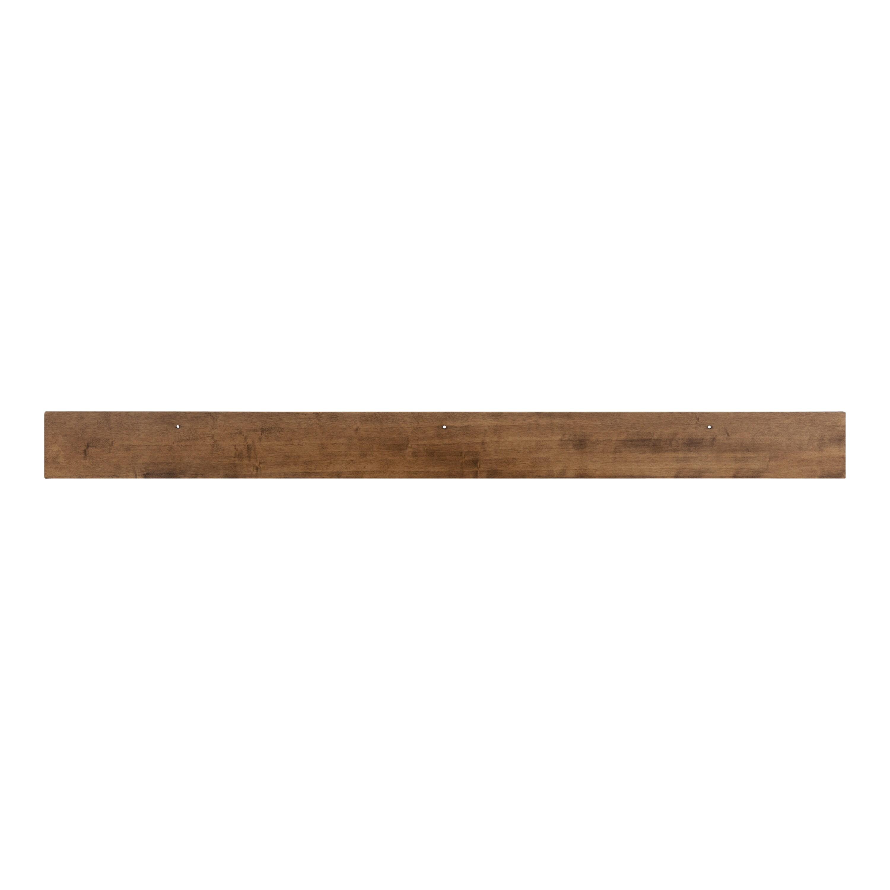 42" Levie Wooden Picture Ledge Wall Shelf Rustic Brown - Kate & Laurel All Things Decor: Modern Display, No Assembly Required