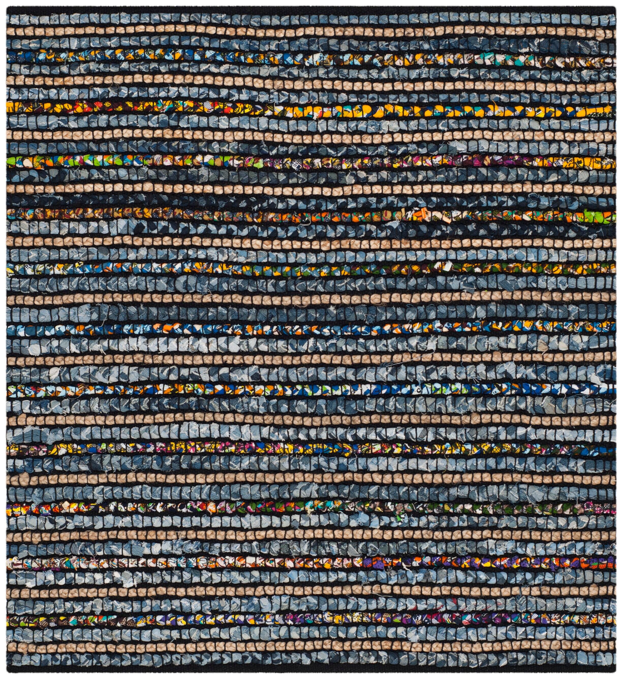 Cape Cod CAP364 Hand Woven Area Rug - Multi/Natural - 4'x4' - Safavieh.