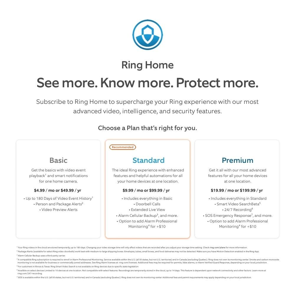 Ring Floodlight Cam Wired Plus Security Camera - Black: Wi-Fi, Motion Detection