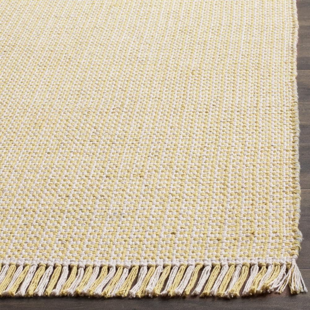 Montauk MTK340 Hand Woven Indoor Area Rug - Ivory/Yellow - 6'x9' - Safavieh.