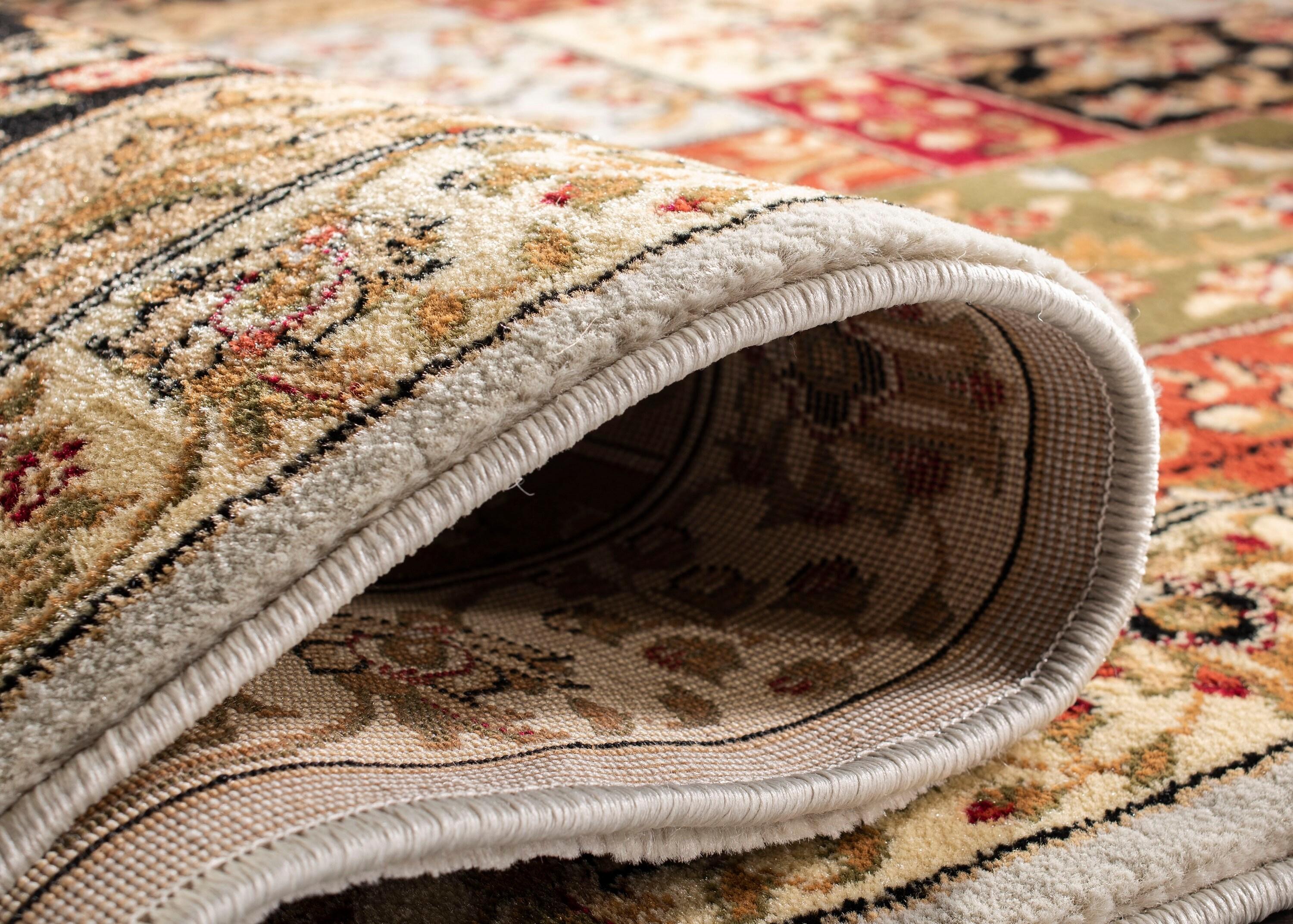 Lyndhurst LNH318 Power Loomed Area Rug Grey / Multi 4' X 6' - Safavieh.